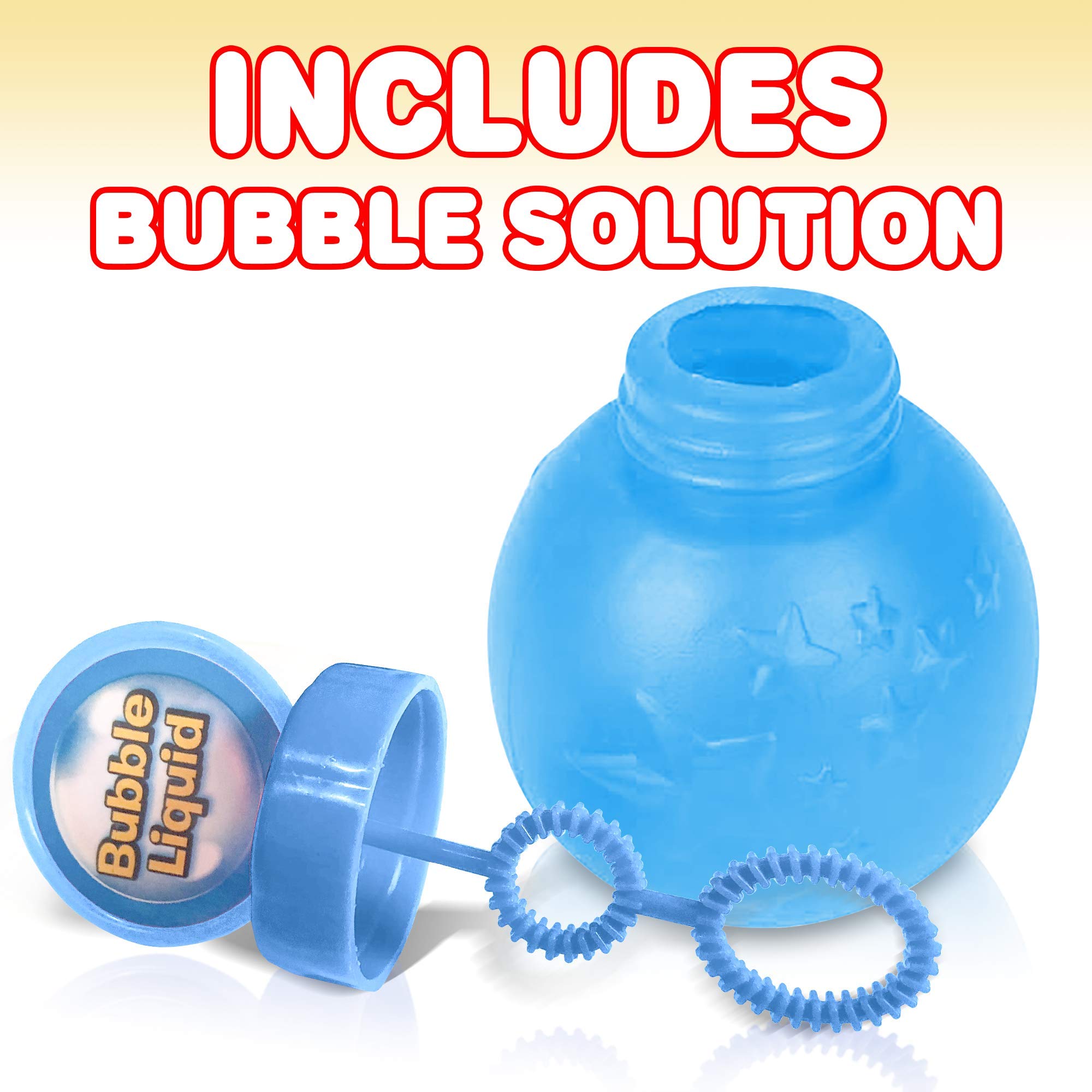 ArtCreativity LED Light Up Automatic Bubble Blower Wand for Kids - Musical Bubble Maker Toy with Included Bubble Fluid & Batteries (Blue) - Perfect for Birthday Parties, Outdoor Play & Toddler Gift Ideas