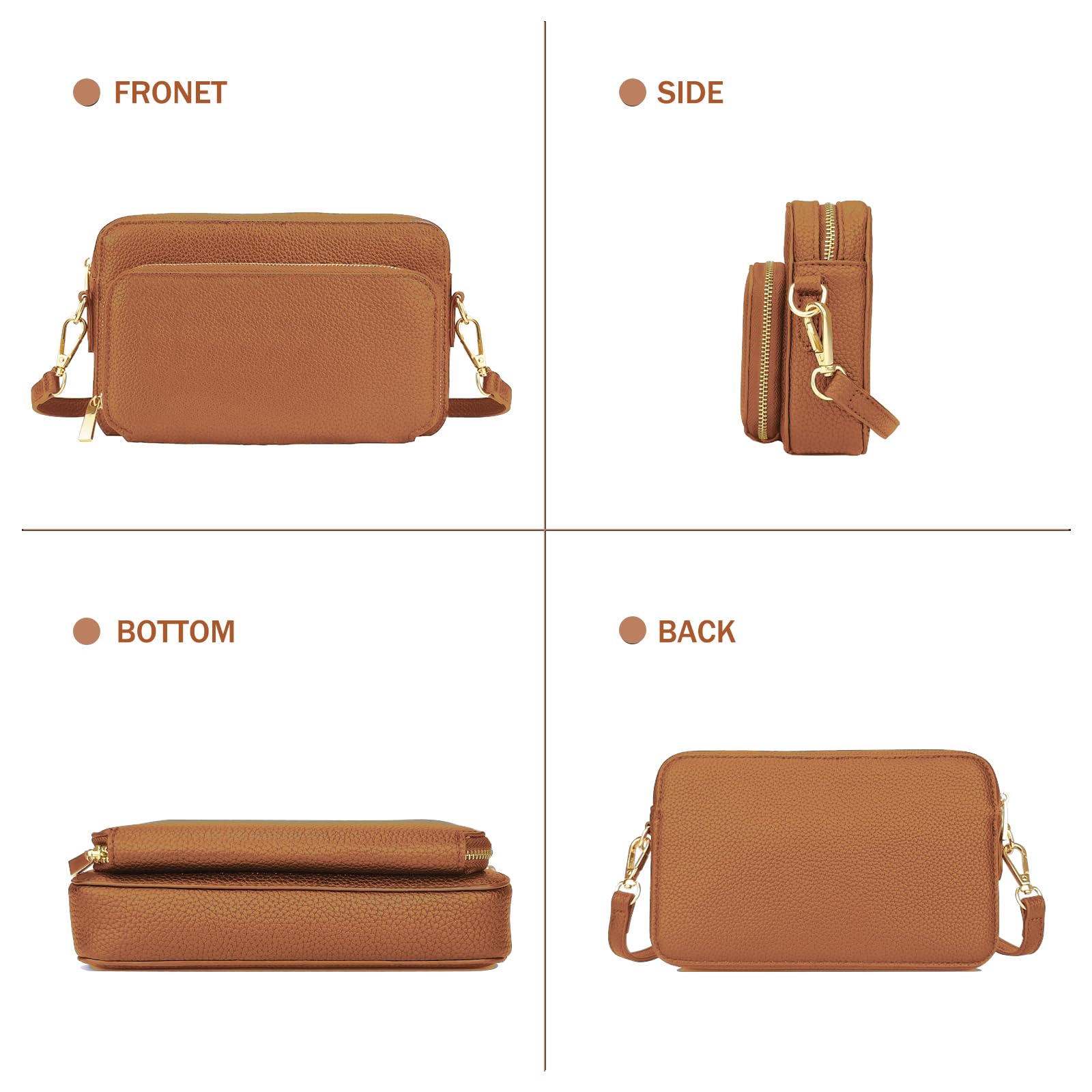 Stylish VODIU Crossbody Bag for Women - Small Trendy Shoulder Purse with Multiple Card Slots | Perfect for Daily Use, Travel & Shopping