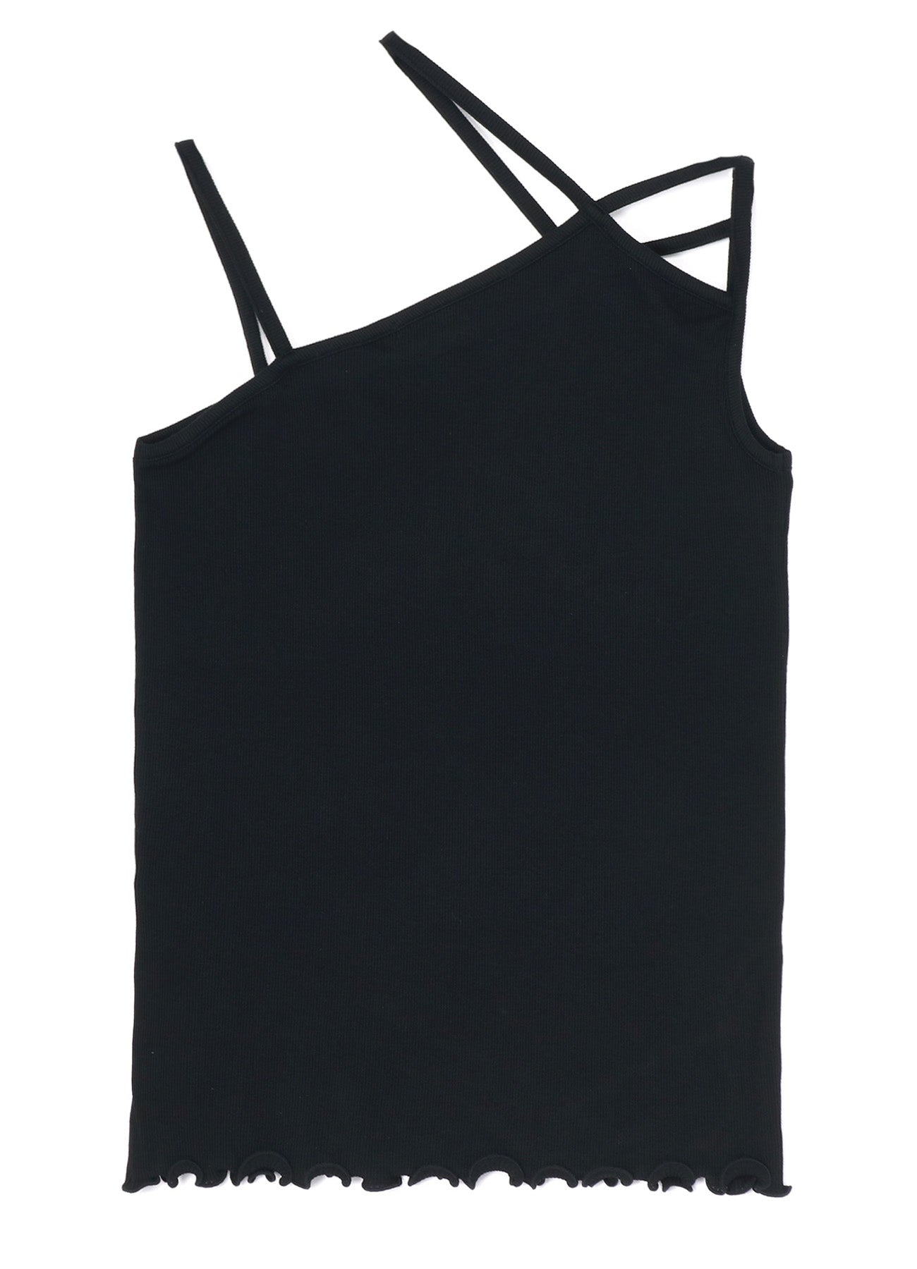 Soft Cotton Rayon Rib Shoulder String Camisole Top for Women - Comfortable Stretchy Sleepwear & Loungewear - Perfect for Layering, Yoga, and Relaxing at Home