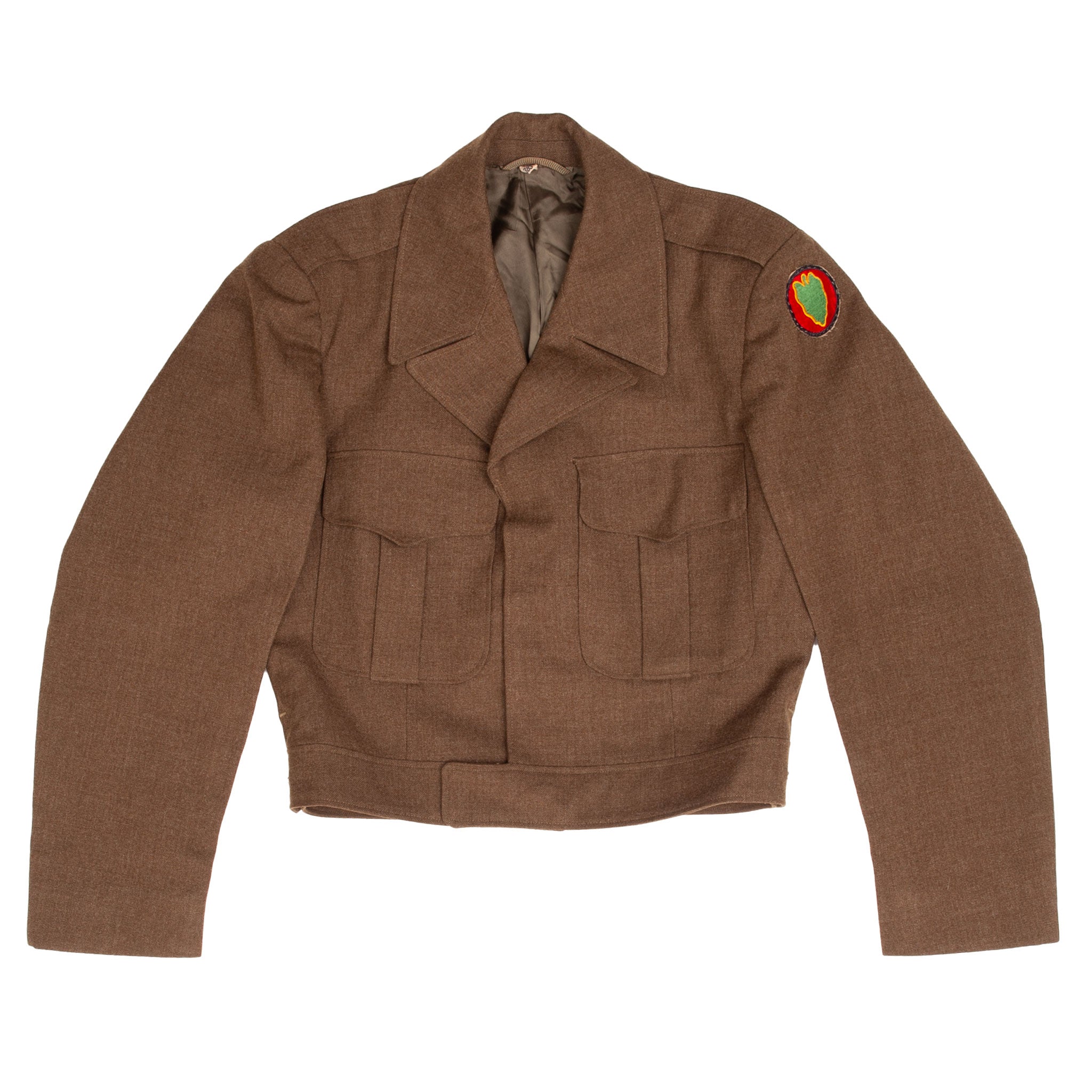 Vintage US Army M-1950 Officer Dress Wool OD Jacket - Korean War Era (1951) - Size 38S - Military Collectible & Historical Reenactment Costume