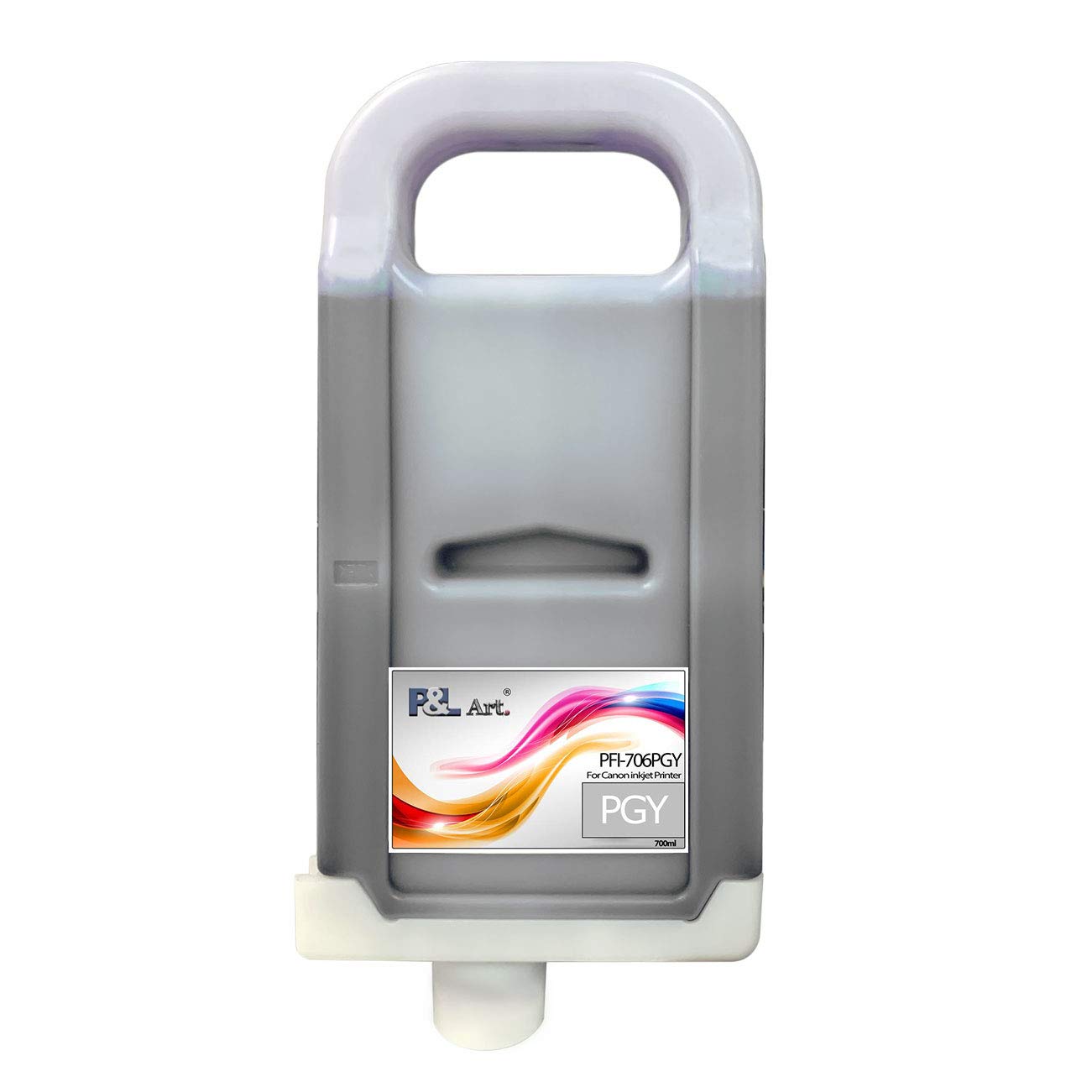 PFI706 Ink Cartridge Replacement for Canon Inkjet Printers - 700ML Refillable Tank with Chip & Photo Grey Ink | High-Quality, Cost-Effective Printing for Home & Office Use