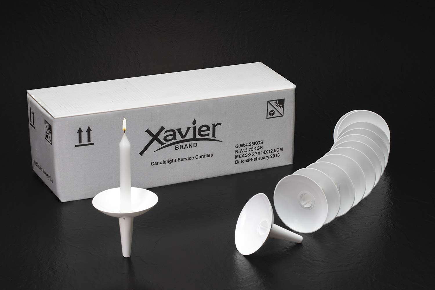 250-Pack White Church Vigil Candles - 5