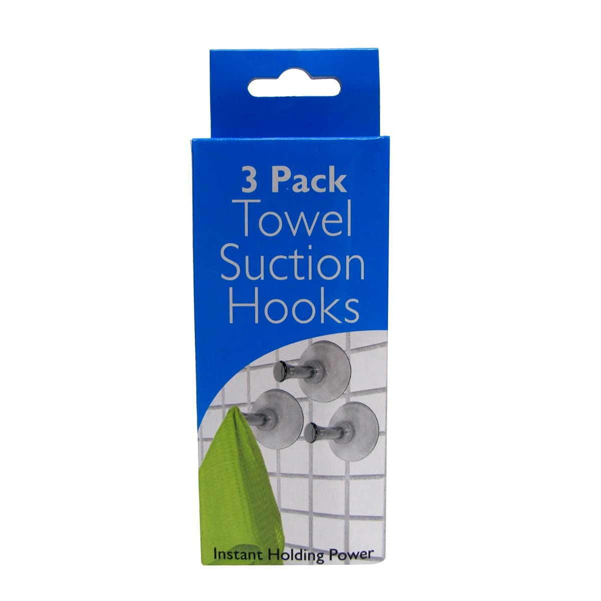 TG,LLC Treasure Gurus 3-Piece Shower Wall Suction Cup Hook Set - Washcloth, Sponge & Body Scrubber Holder - Bathroom Towel Hanger for Shower Organization - Perfect for Bath, Spa & Home Decor