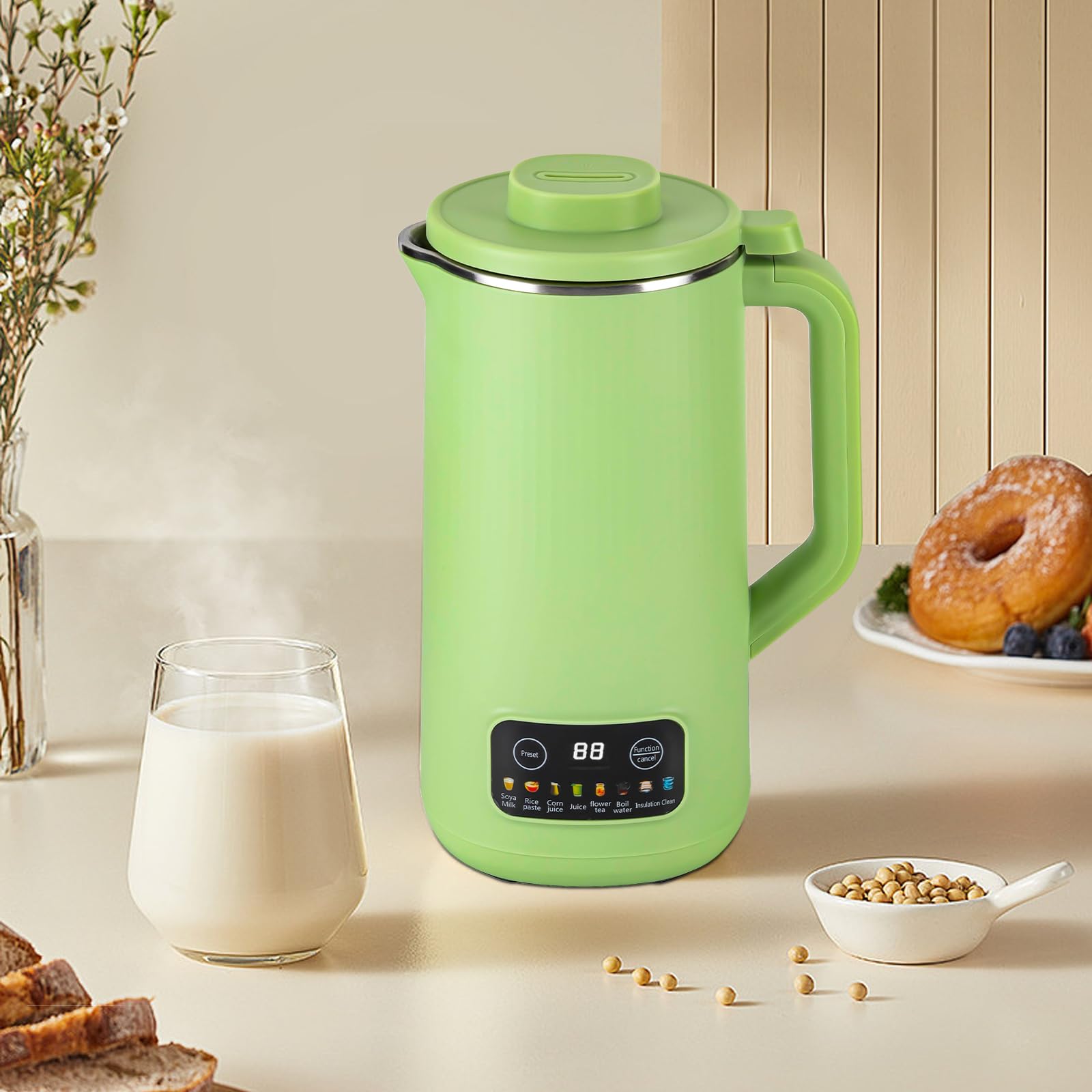 28oz Automatic Nut Milk Maker Machine - Almond, Soy & Dairy-Free Milk Maker with Self-Cleaning, Keep Warm & No Filter Needed | Perfect for Vegan, Keto & Healthy Lifestyles at Home