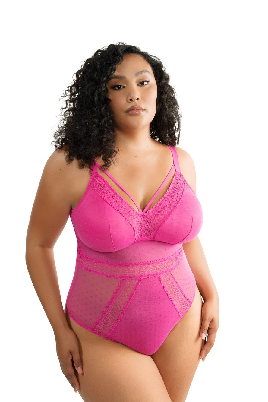 Parfait Mia Dot Wire-Free Padded Mesh Bodysuit - Comfortable Seamless Underwear for Everyday Wear, Lounge & Sleep