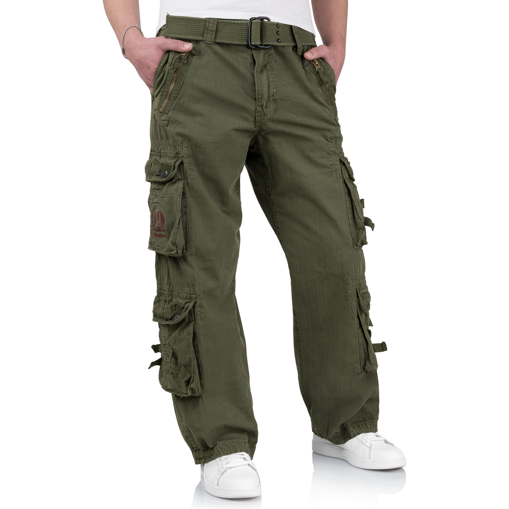Royal Traveler Men's Cargo Pants - Durable & Comfortable Tactical Trousers for Outdoor Adventures, Hiking, and Casual Wear