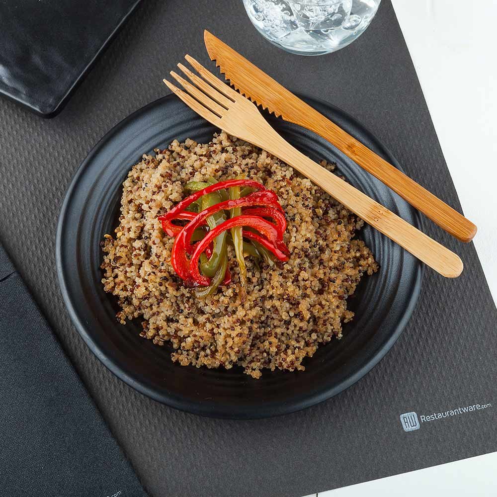 Restaurantware 20x14 Inch Heavyweight Recyclable Black Paper Placemats - 1000 Pack Disposable Rectangular Table Mats for Parties, Events & Dining | Perfect for Weddings, Banquets & Restaurant Use