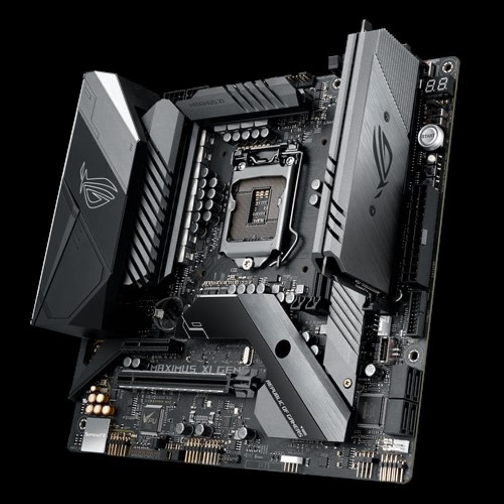 ASUS ROG MAXIMUS XI GENE Z390 mATX Gaming Motherboard - Intel LGA 1151, DDR4, Dual M.2, Wi-Fi - Perfect for High-Performance Gaming PCs & eSports Builds