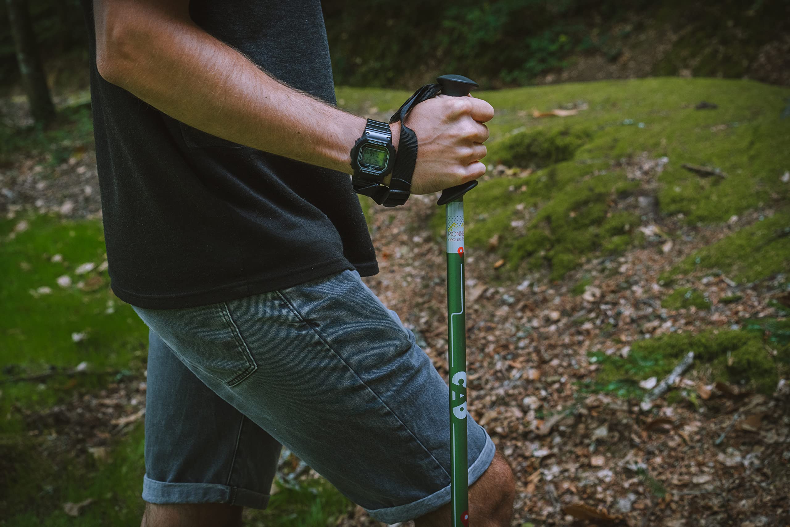 Lightweight Adjustable Trekking Poles for Hiking & Backpacking - Pair of 2 with Anti-Shock Tips - Perfect for Camping, Mountain Climbing & Outdoor Adventures