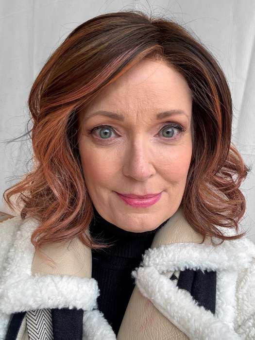 Delight Synthetic Lace Front Wig with Mono Part - Natural Looking Human Hair Wig for Women | Perfect for Daily Wear, Cosplay & Special Occasions