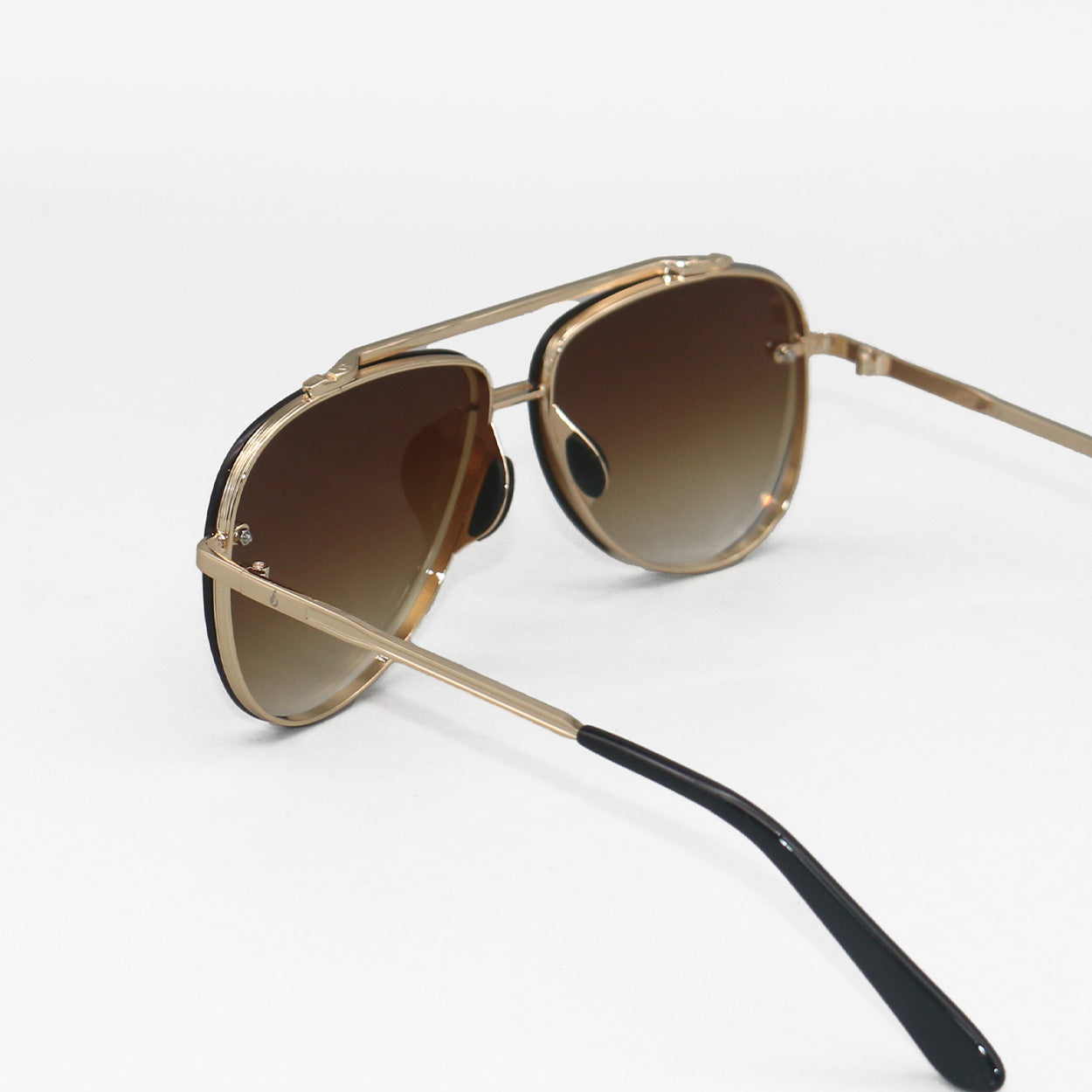 Luna Tangle-Free Faded Brown Aviator Sunglasses for Women & Men - UV400 Protection, Lightweight & Stylish - Perfect for Driving, Beach, Travel & Outdoor Activities