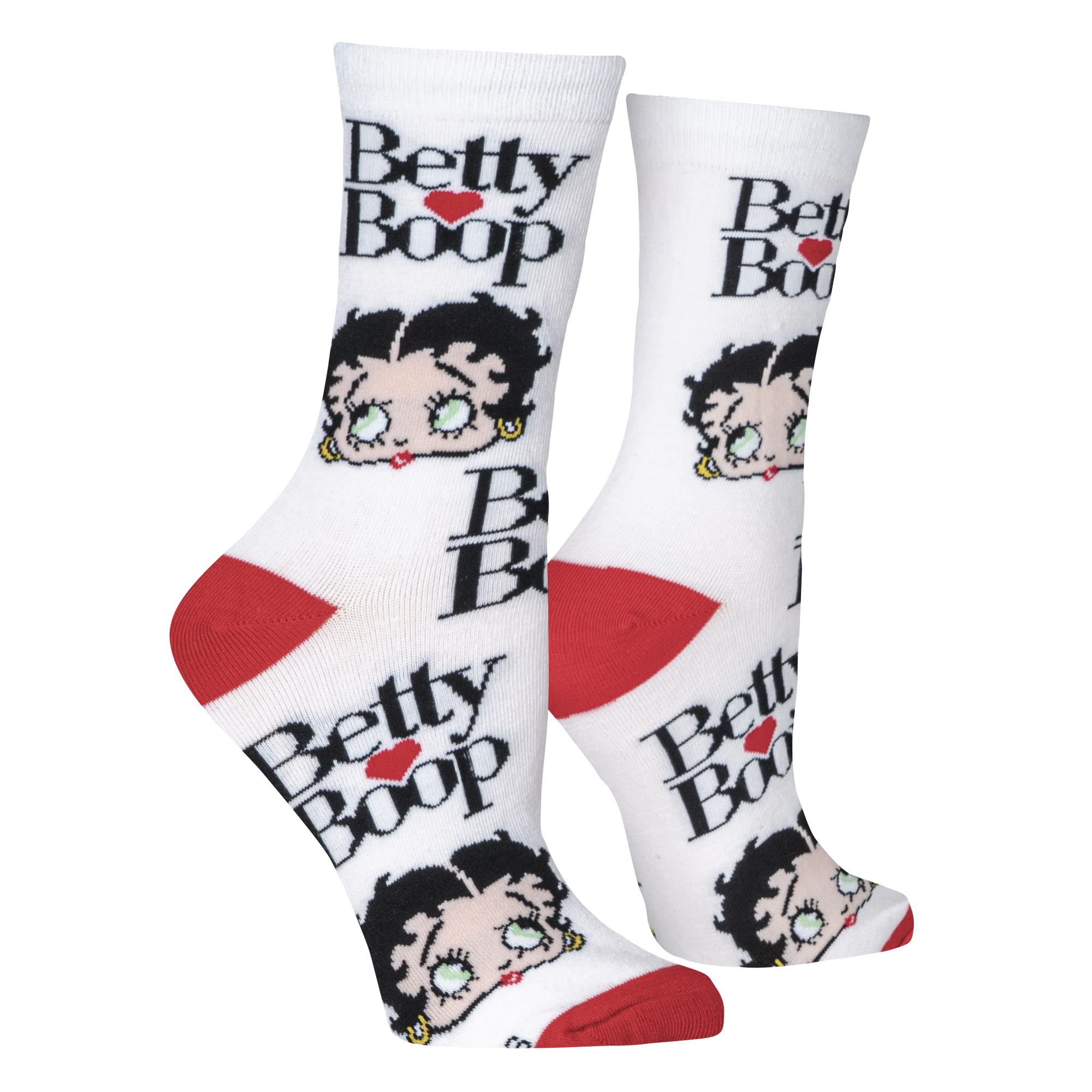 Betty Boop Novelty Crew Socks for Women - Fun Printed Crazy Socks - Perfect for Cosplay, Gifts & Everyday Fashion