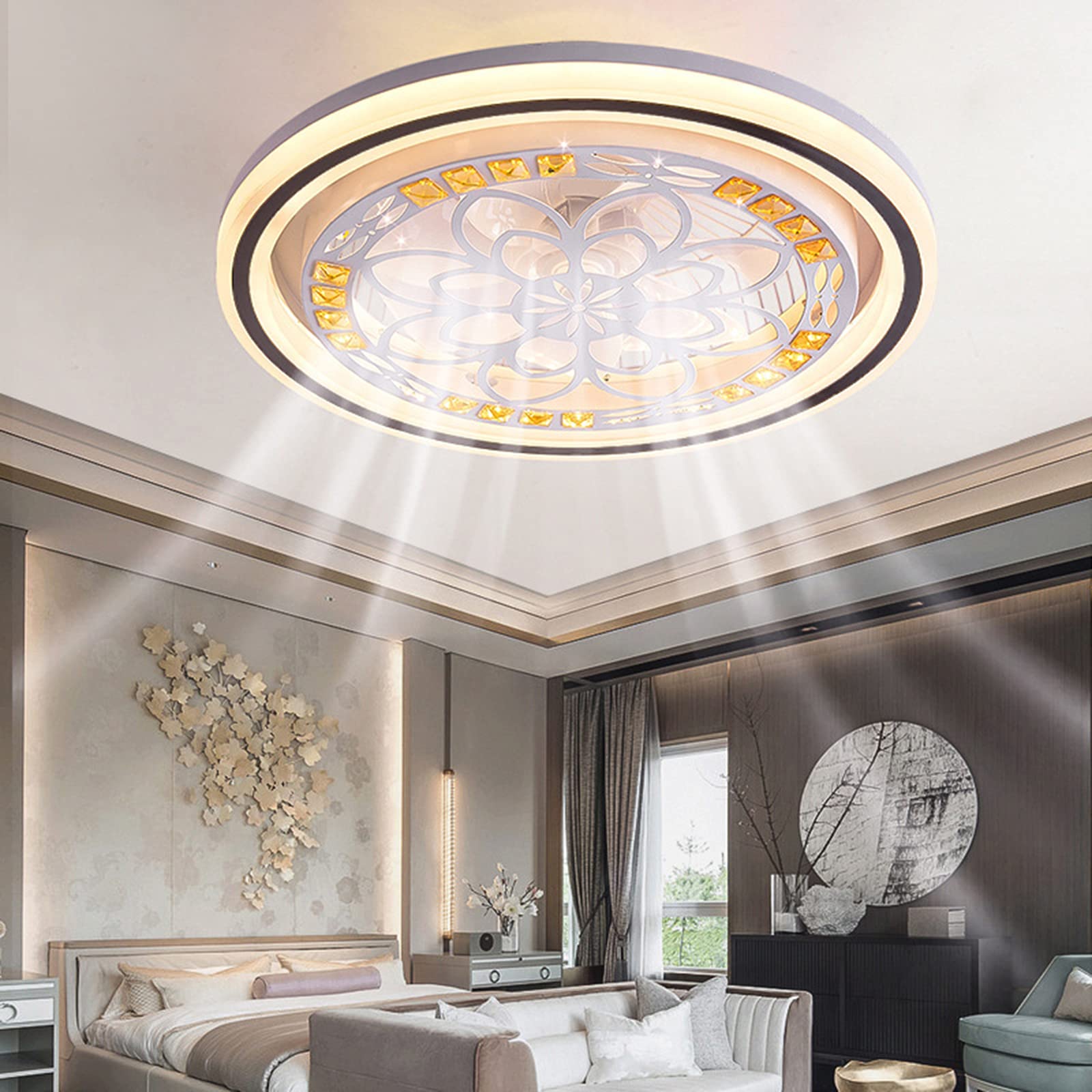 72W LED Ceiling Fan with Lights - 19.68