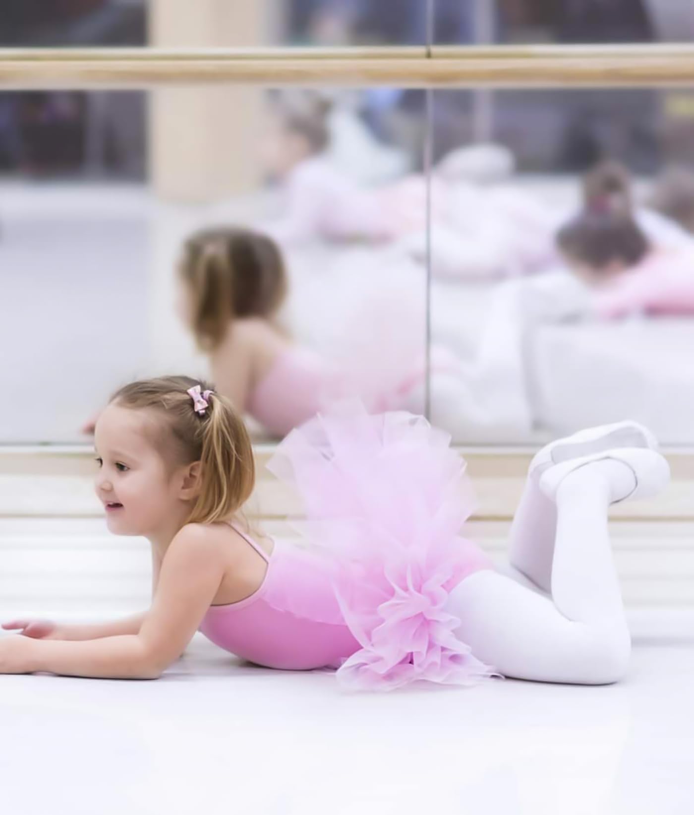 **Girls Ballet Tights for Dance School - Super Soft Stretchable Leggings for Toddlers & Kids - Perfect for Ballet Class, Recitals & Dance Practice**