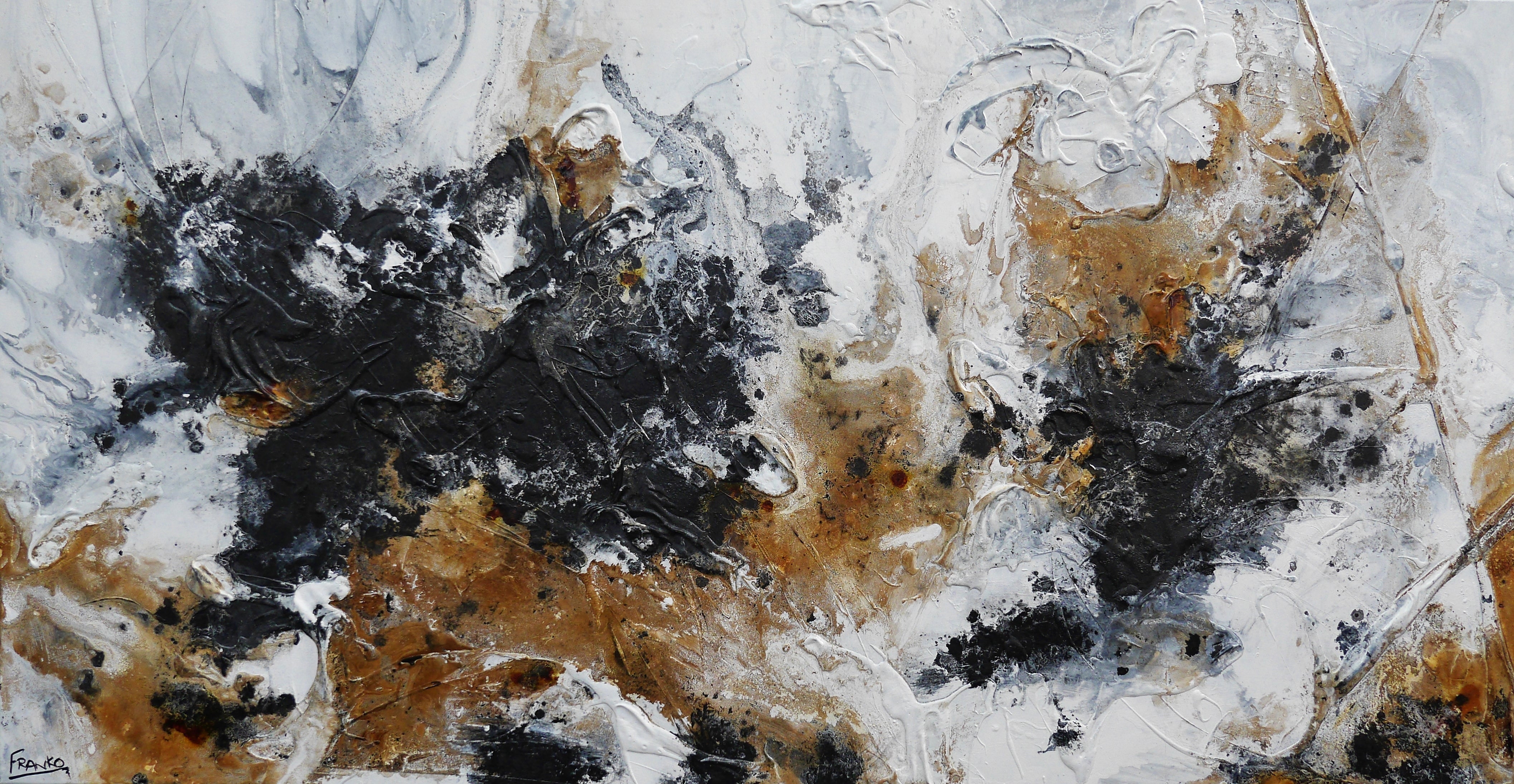 Luna 190cm x 100cm Textured Abstract Canvas Art - Modern Wall Decor for Living Room, Bedroom & Office