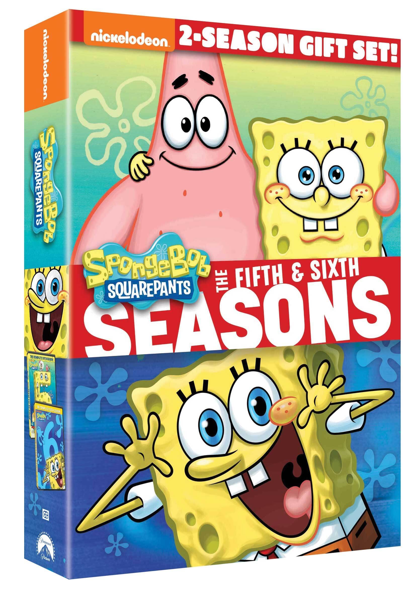 SpongeBob SquarePants Seasons 5-6 DVD Set - Complete Episodes Collection - Perfect for Kids & Family Movie Nights, Birthday Gifts, and Cartoon Lovers