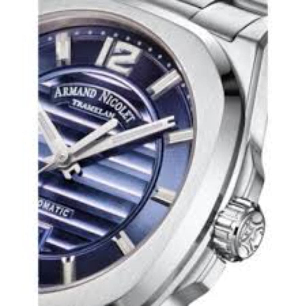 ARMAND NICOLET A660AAA BU MA4660AA Men's Luxury Automatic Watch with Genuine Leather Strap - Perfect for Business, Formal Occasions & Gift Giving