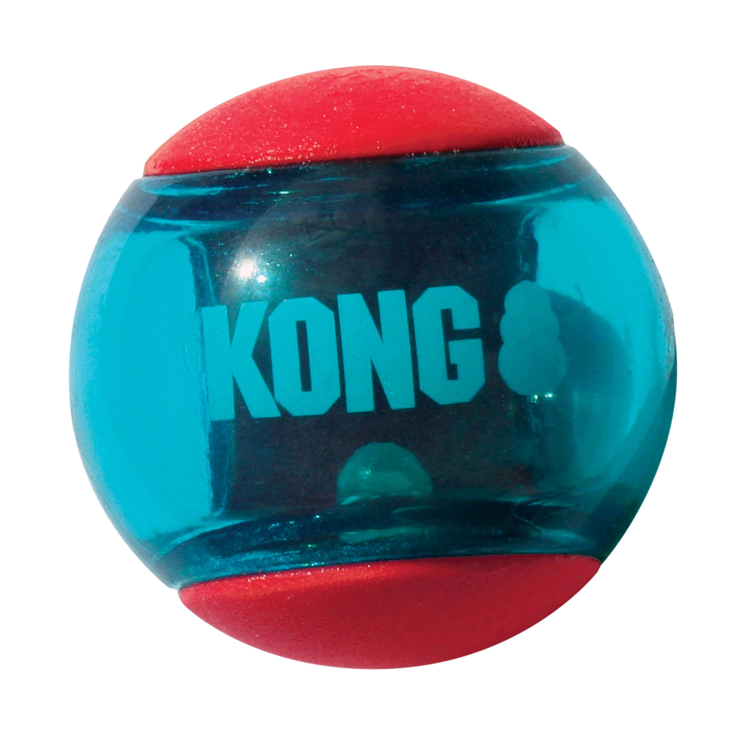 KONG Squeezz Action Dog Toy - Small, Red - Interactive Chew Toy for Puppies & Small Dogs - Perfect for Playtime & Training