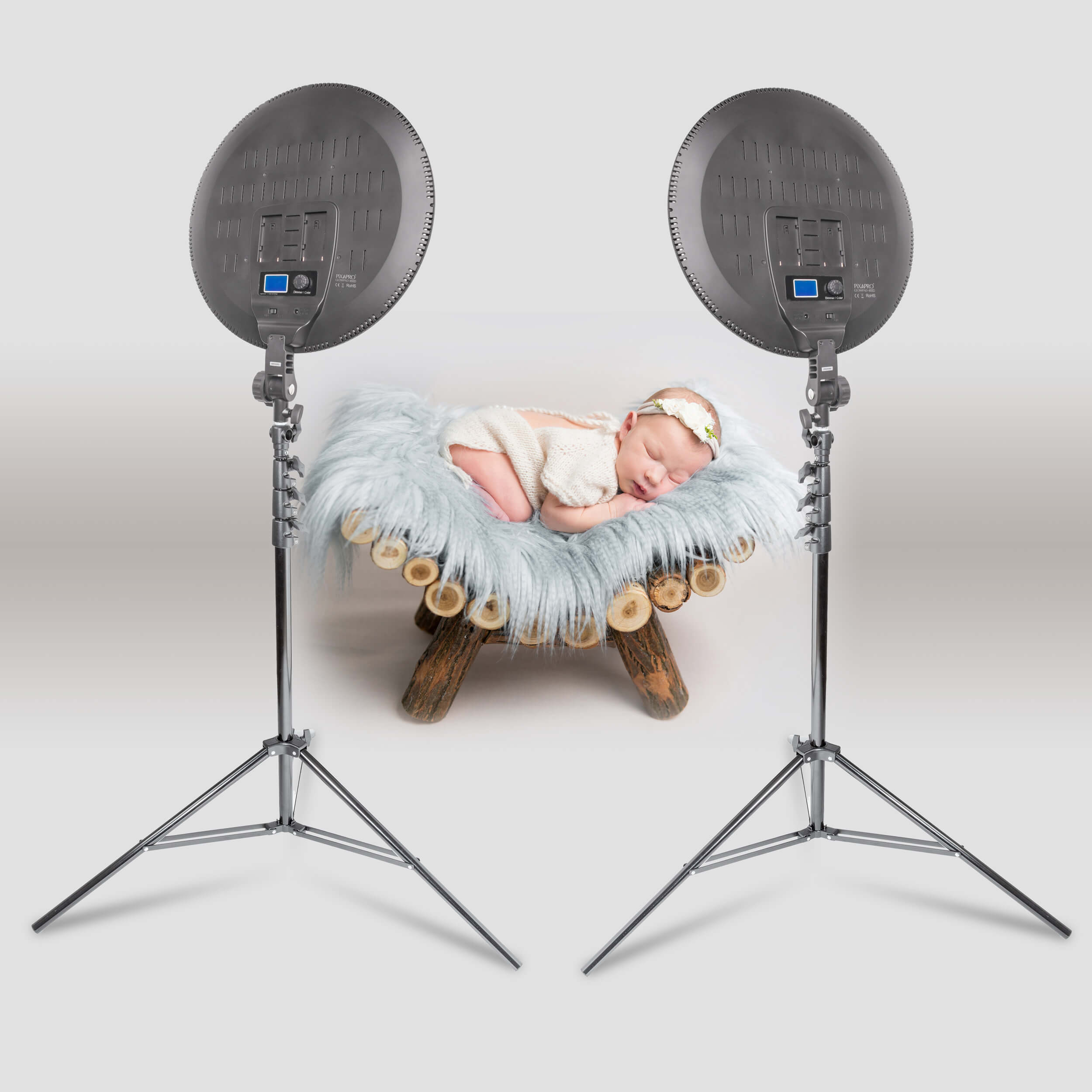 GLOWPAD 450S Professional Baby & Newborn Photography Lighting Kit - Soft LED Light Pad for Infant Photo Shoots, Newborn Portraits, and Milestone Pictures - Perfect for Home Studios and Professional Photographers