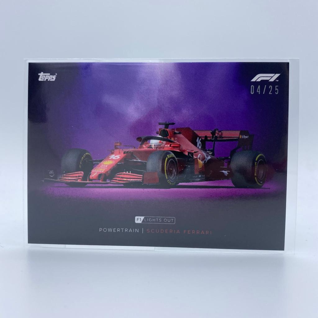 Ferrari Powertrain Purple Parallel - Rare Collectible Trading Card for Sports Memorabilia Enthusiasts | Perfect for Display, Trading, and Gifts