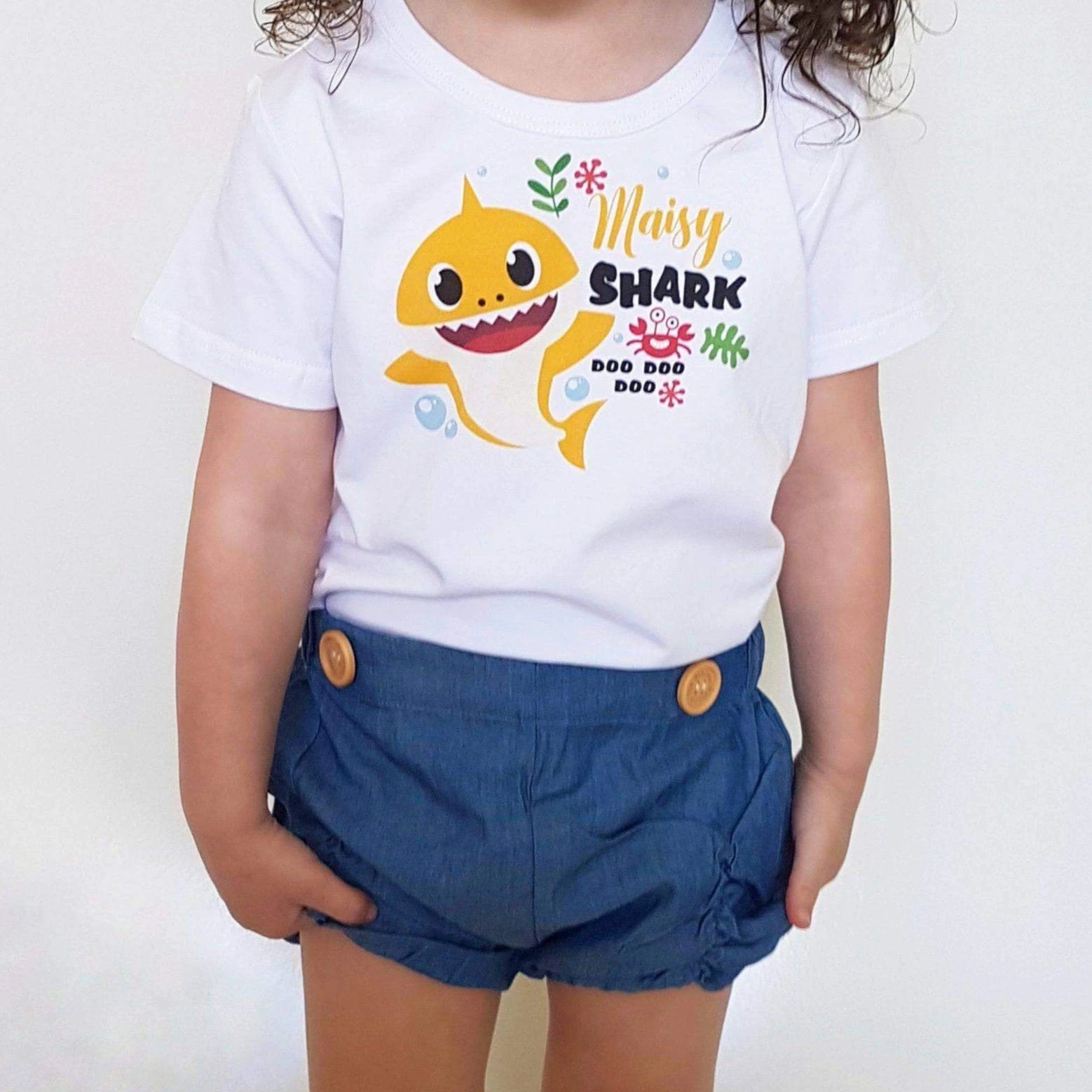 Baby Shark Unisex T-Shirt - Soft Cotton Custom Graphic Tee for Boys & Girls | Perfect for Playdates, Birthday Parties & Family Outings