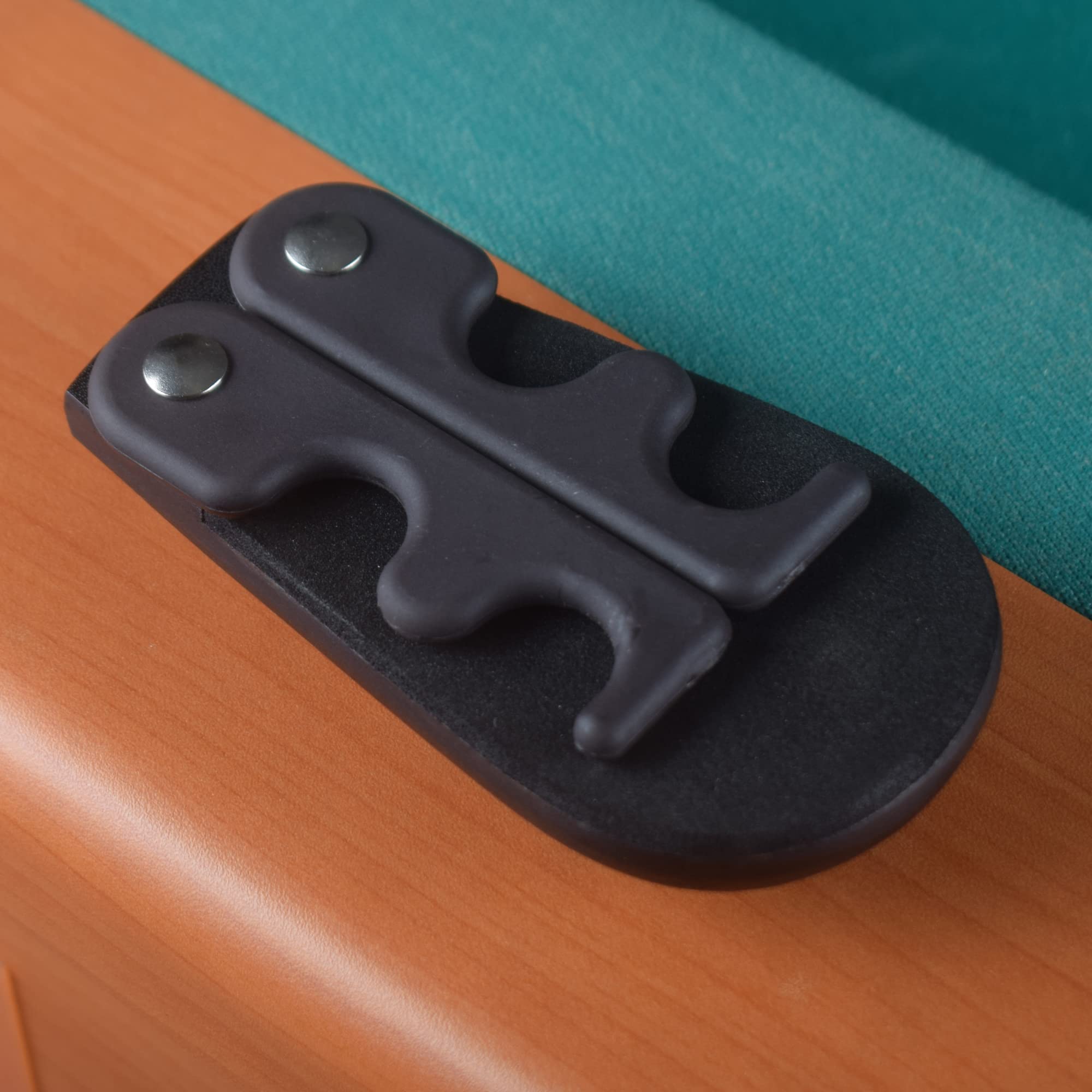 Premium Weighted 4-Cue Leather Pool Cue Holder - Durable Billiard Accessory for Home Game Rooms & Professional Pool Halls