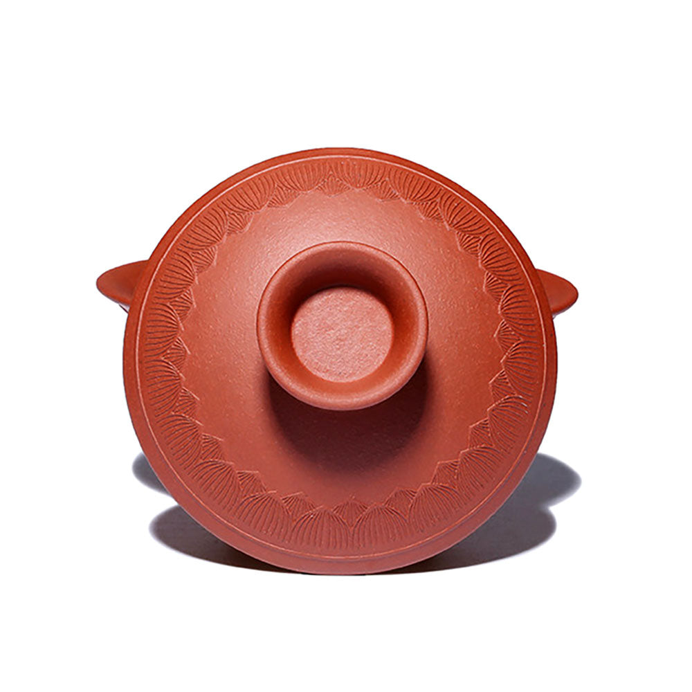 Yixing Purple Clay Heart Sutra Gaiwan Tea Set - Handmade Chinese Ceramic Teapot for Gongfu Tea Ceremony, Perfect for Meditation & Zen Tea Drinking