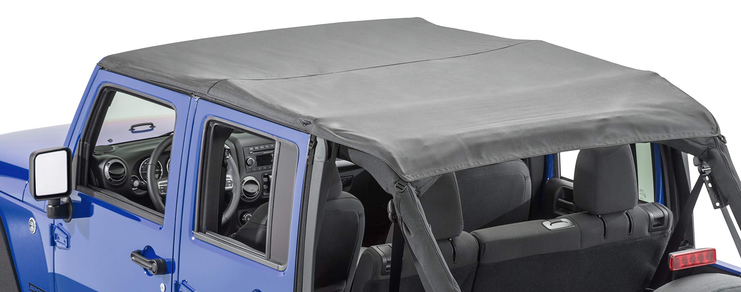 MasterTop Windshield Header Compatible with 2007-2018 Jeep Wrangler JK 2 & 4 Door Models | Summer Soft Top Installation Essential (Excludes MasterTop Mesh Tops) | Fits All Brand Soft Tops | Part #14700001 | Perfect for Off-Roading & Summer Driving Adventures