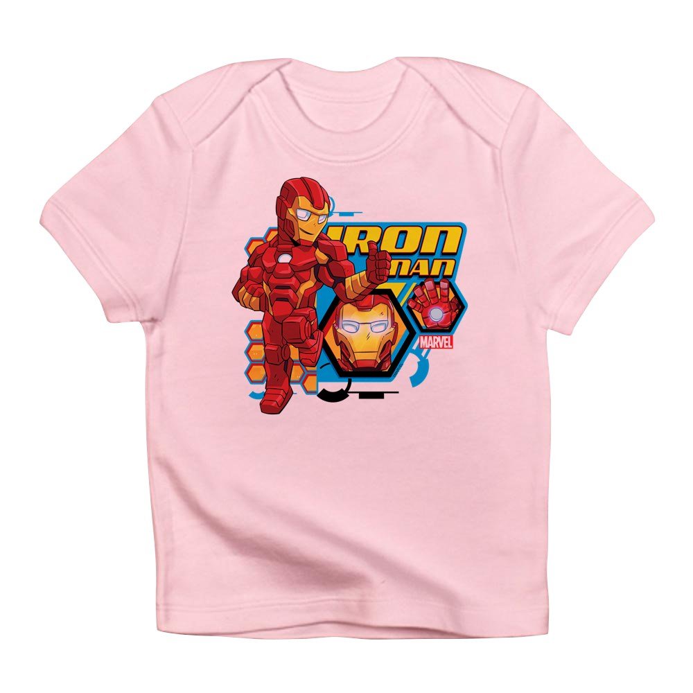 Iron Man Infant Baby T-Shirt - Cute Superhero Outfit for Boys & Girls | Perfect for Birthdays, Cosplay & Everyday Wear