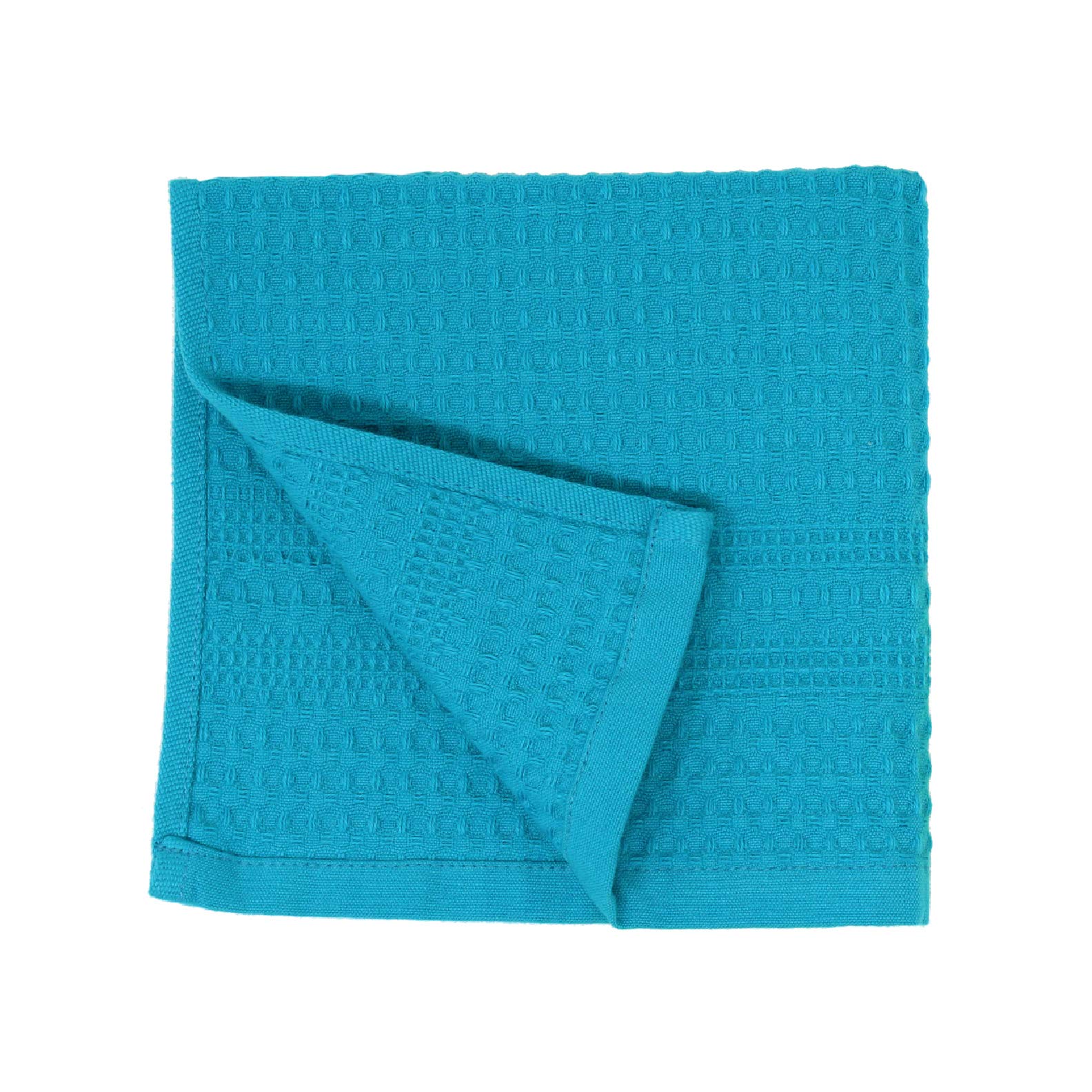 Gilden Tree Waffle Towel - Quick Dry Exfoliating Washcloths for Face & Body | Classic Aqua Color | Perfect for Spa, Bath & Skincare Routine