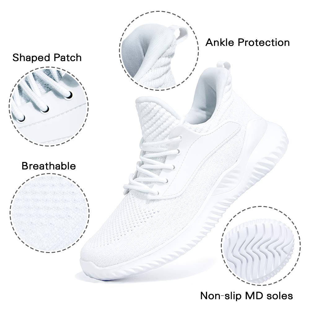 Women's Slip-On Walking Shoes - Lightweight Memory Foam Tennis Sneakers for Running, Gym & Outdoor Activities | Comfortable Work Shoes for Women | Perfect for Jogging, Workouts & Daily Wear