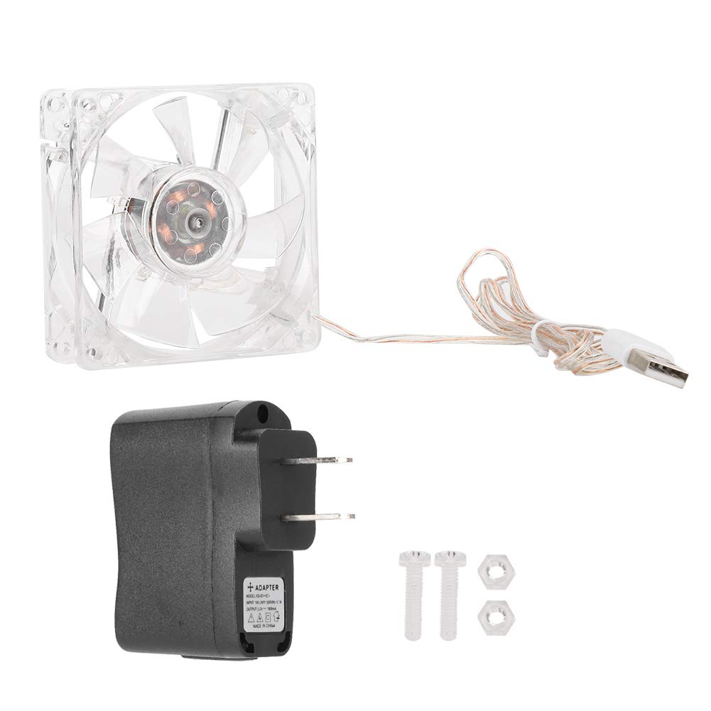 Acrylic Pet Cooling Fan with Heat Dissipation - Portable Electric Crate Fan for Dogs, Cats & Small Animals | Summer Cooling Accessories for Kennels, Cages & Pet Homes