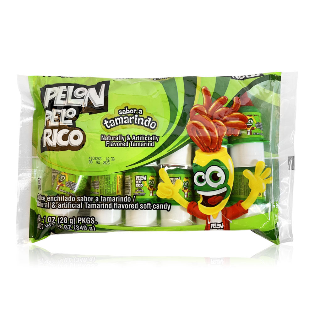 Lorena Pelon Tamarindo Candy Bags - 12 Count | Sweet & Tangy Mexican Tamarind Treats | Perfect for Parties, Snacking & Gifts