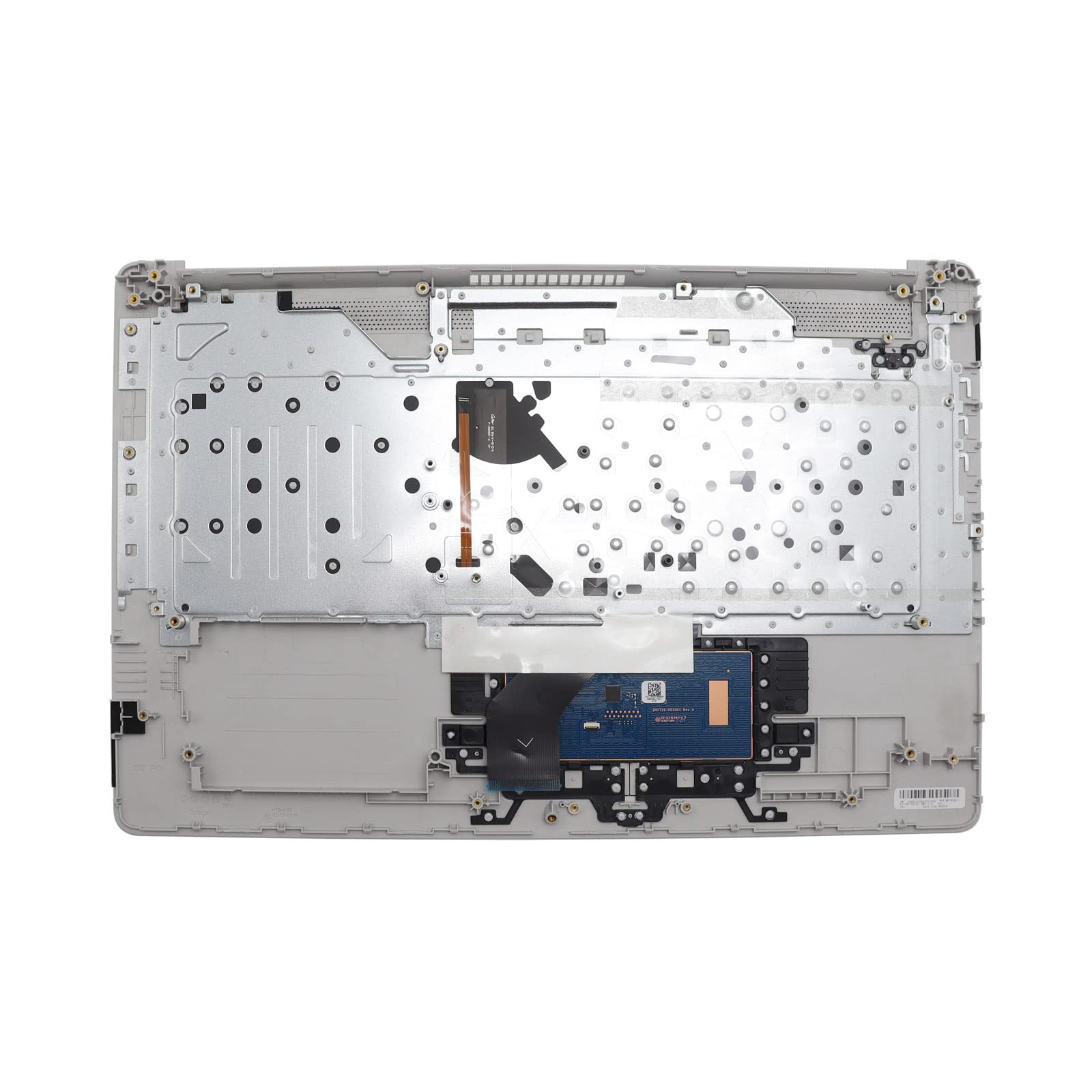 Original Silver Palmrest for HP Pavilion 17by/17ca/17-by/17-CA/17-by3053cl Laptop - Backlit Keyboard & Touchpad Upper Case Cover with ODD (L92783-001) - Perfect for Typing Comfort & Laptop Repair
