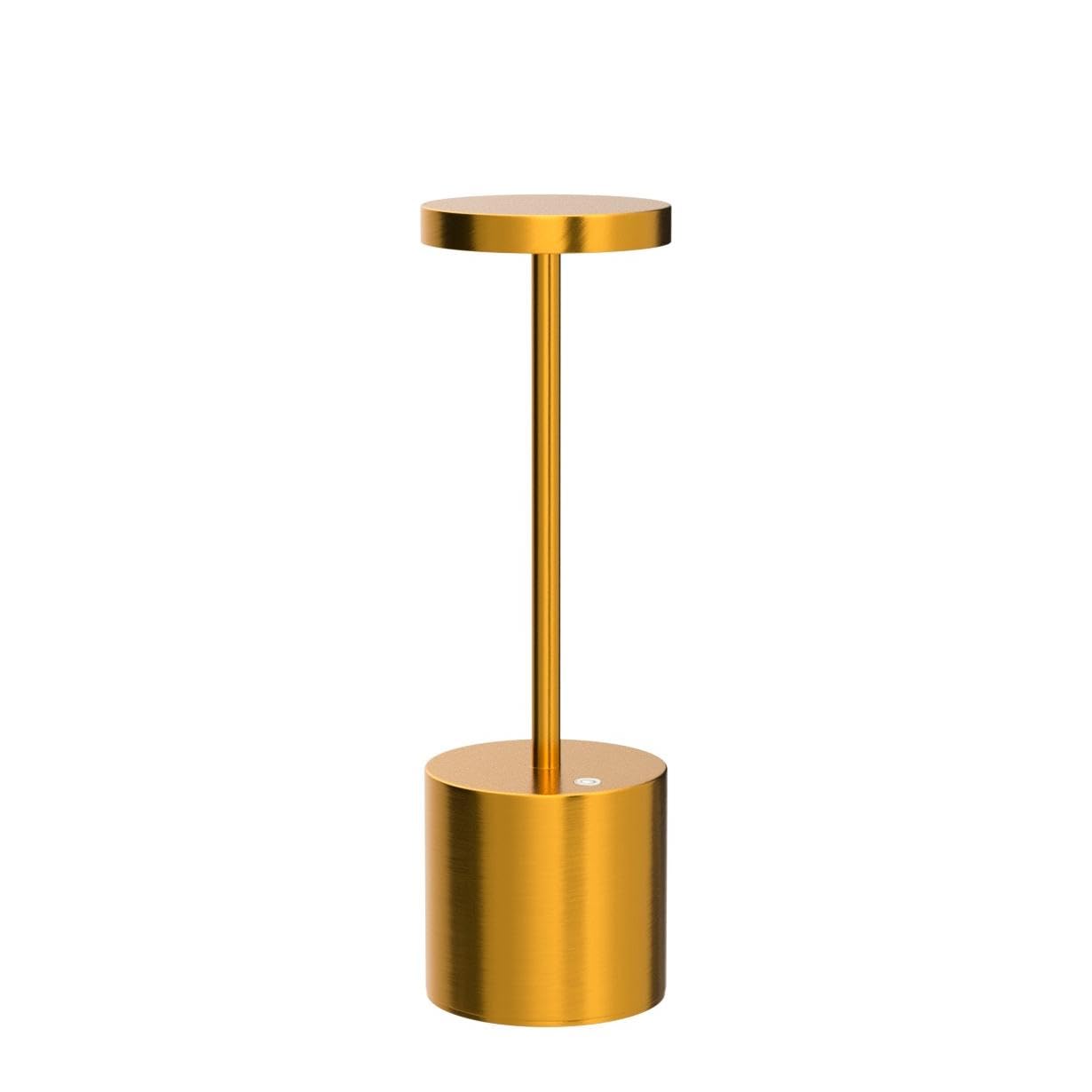 Rechargeable Cordless Table Lamp with 5000mAh Battery - Portable LED Desk Light with Dimmer, Gold - Perfect for Restaurants, Patio, Outdoor, Camping & Home Decor
