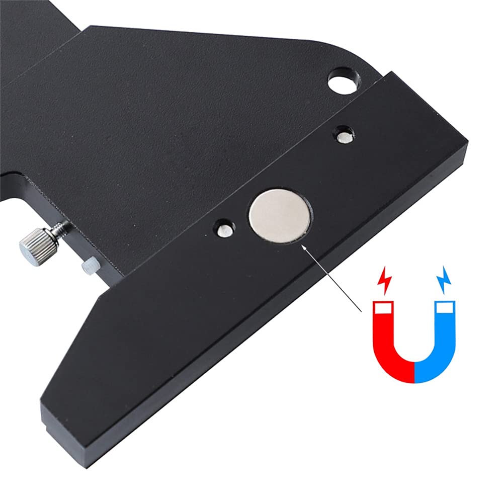 Jadeshay T Square Ruler - Precision Aluminum Alloy Multi-Angle Sliding Depth Gauge for Woodworking & DIY Projects - Anodized Finish Measuring Tool for Carpentry, Metalworking & Crafting