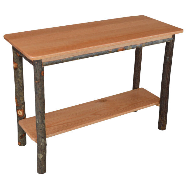 Rustic Hickory Wood Console Table - Entryway Hallway Sofa Table for Home Decor | Farmhouse Style Living Room, Foyer & Bedroom Accent Furniture