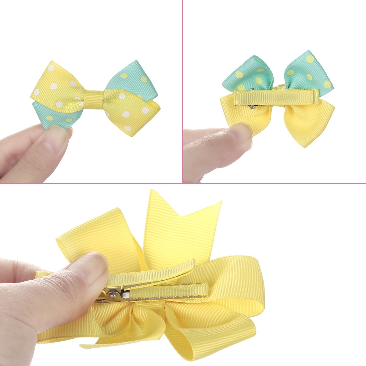 Adorable Baby Girls Hair Bow Clips & Barrettes Set with Organizer Holder - Perfect for Toddler Outfits, Birthday Gifts & Photo Shoots