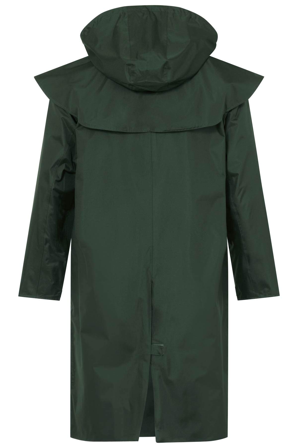 **Men's Waterproof Raincoat with Removable Hood - LightHouse Stockman Warm Windproof Long Lined Outdoor Jacket for Hiking, Camping & Rainy Weather**