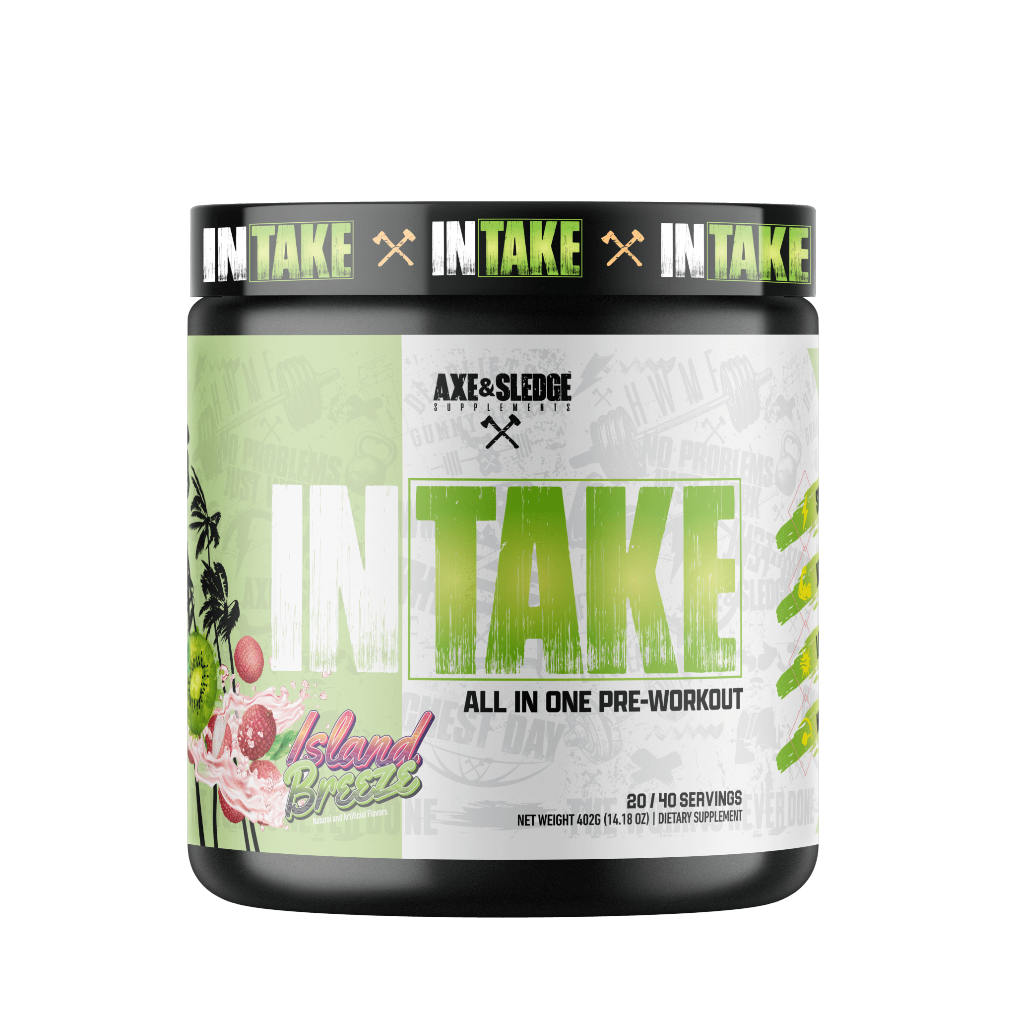 Axe & Sledge Intake All-In-One Pre-Workout Supplement - Boost Energy, Focus & Endurance for Gym & Fitness Training