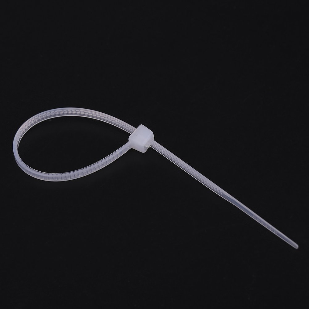 1000pcs Nylon Cable Zip Ties - 3x100mm & 3x150mm White Self-Locking Plastic Wire Ties for Home, Office & Industrial Organization - Heavy Duty Cord Management Solution