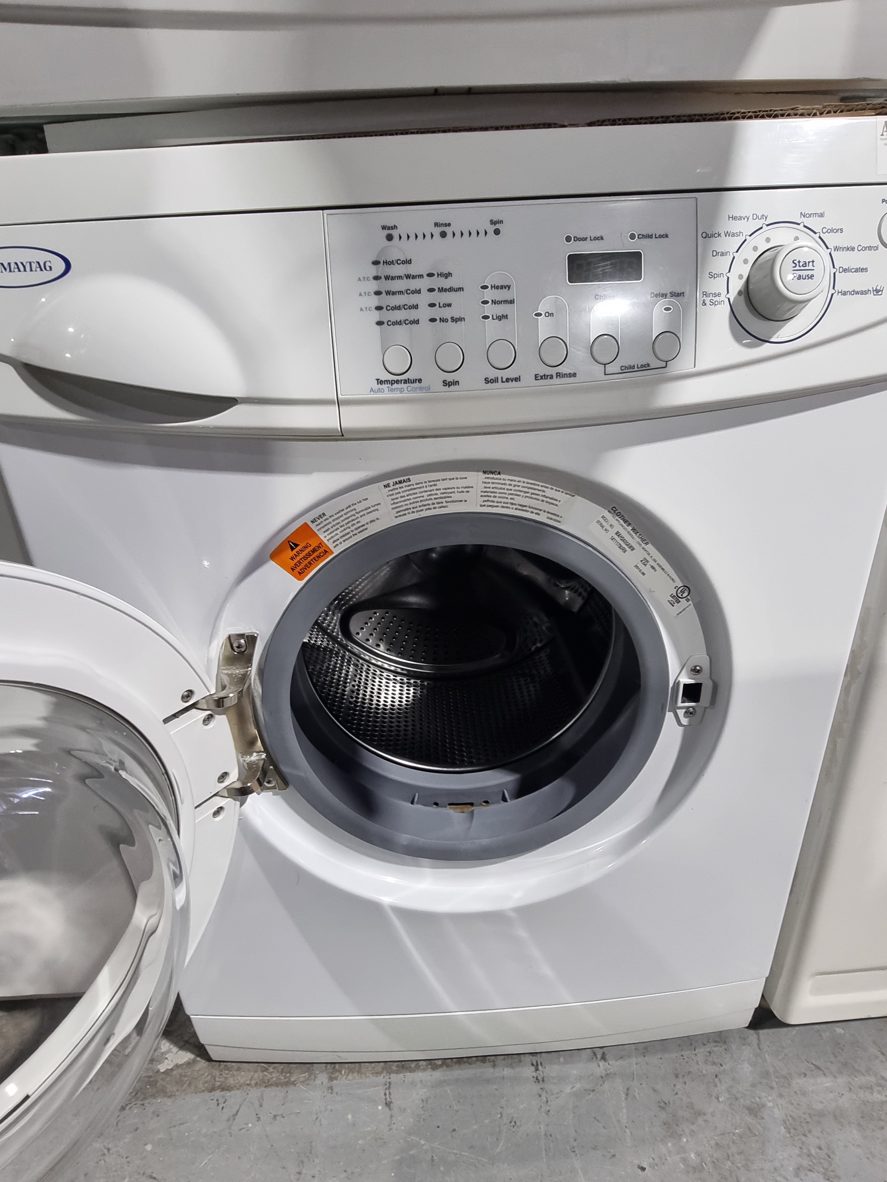 Maytag MAH2400AWW Washer & MDE2400AZW Dryer Set - Energy Efficient Laundry Appliances for Home Use | Perfect for Small Spaces & Family Laundry Needs