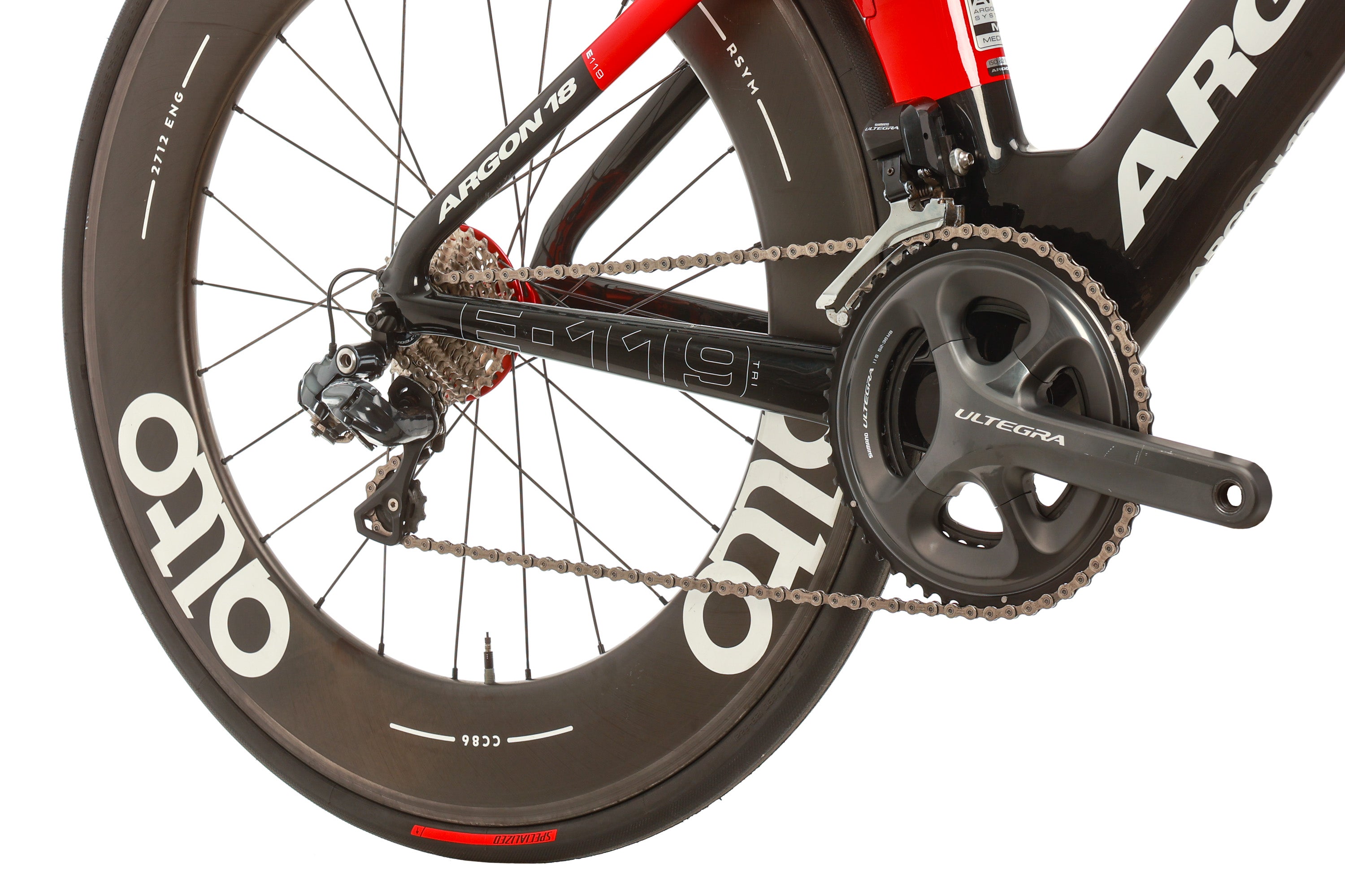 Argon 18 E-119 Tri Triathlon Bike - 2018 Model, Medium Size | High-Performance Carbon Frame for Competitive Triathlons & Endurance Racing