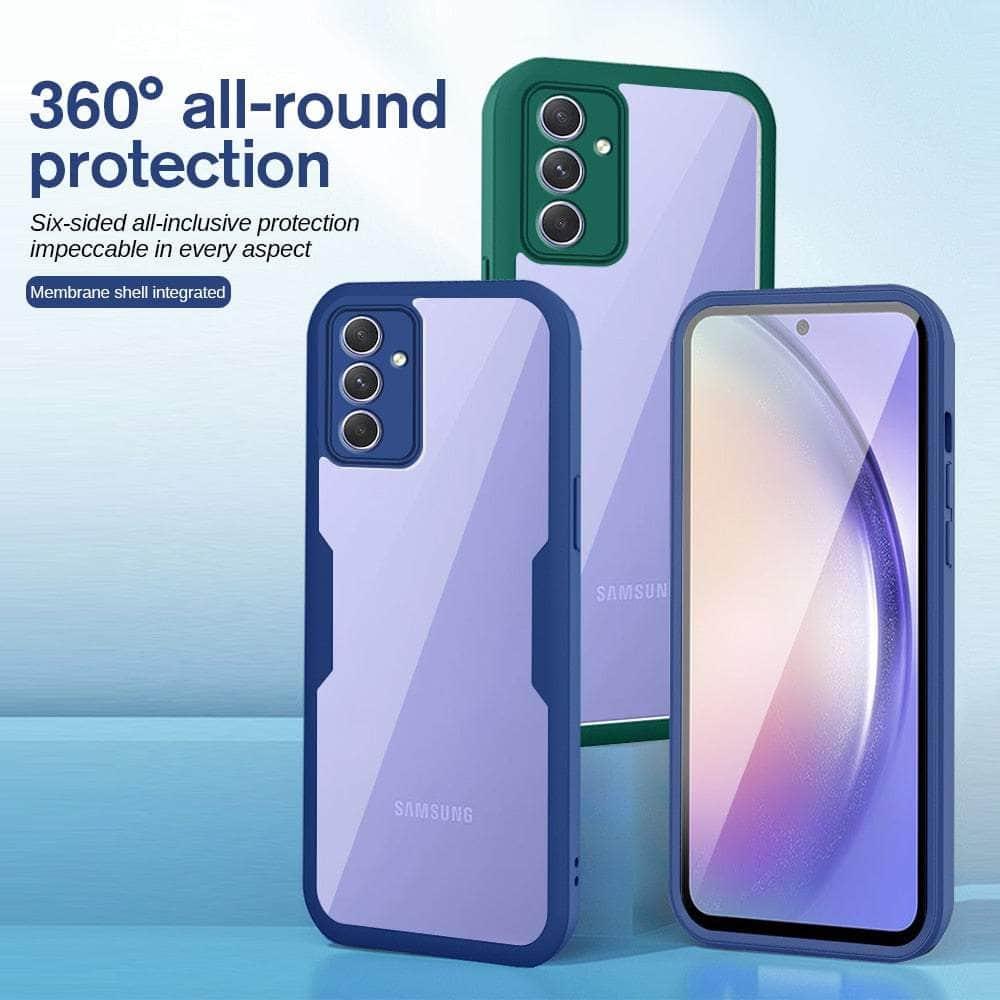 Samsung Galaxy A14 360° Rotating Shockproof Case - Dual Layer Protection with Kickstand | Perfect for Work, Travel & Outdoor Activities