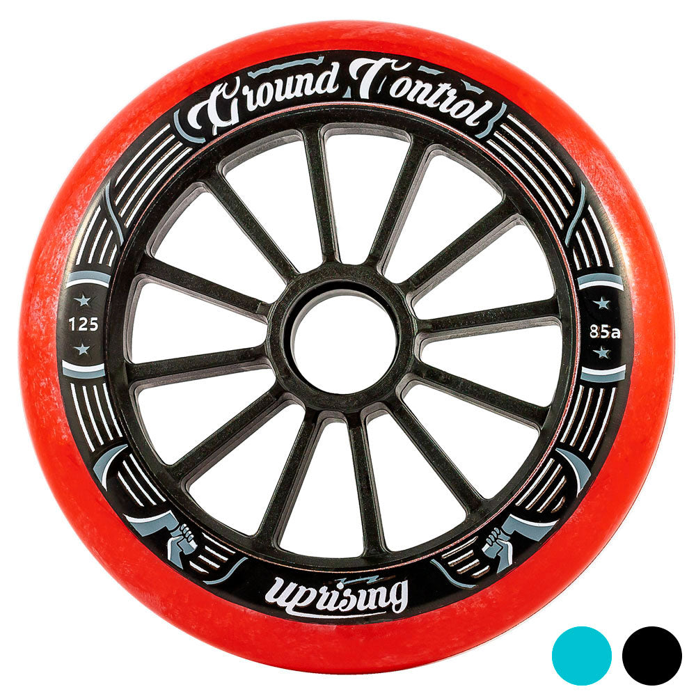 Ground Control V3 125mm Inline Skate Wheels - 3 Pack Set for Aggressive Skating, Speed Performance & Outdoor Rollerblading