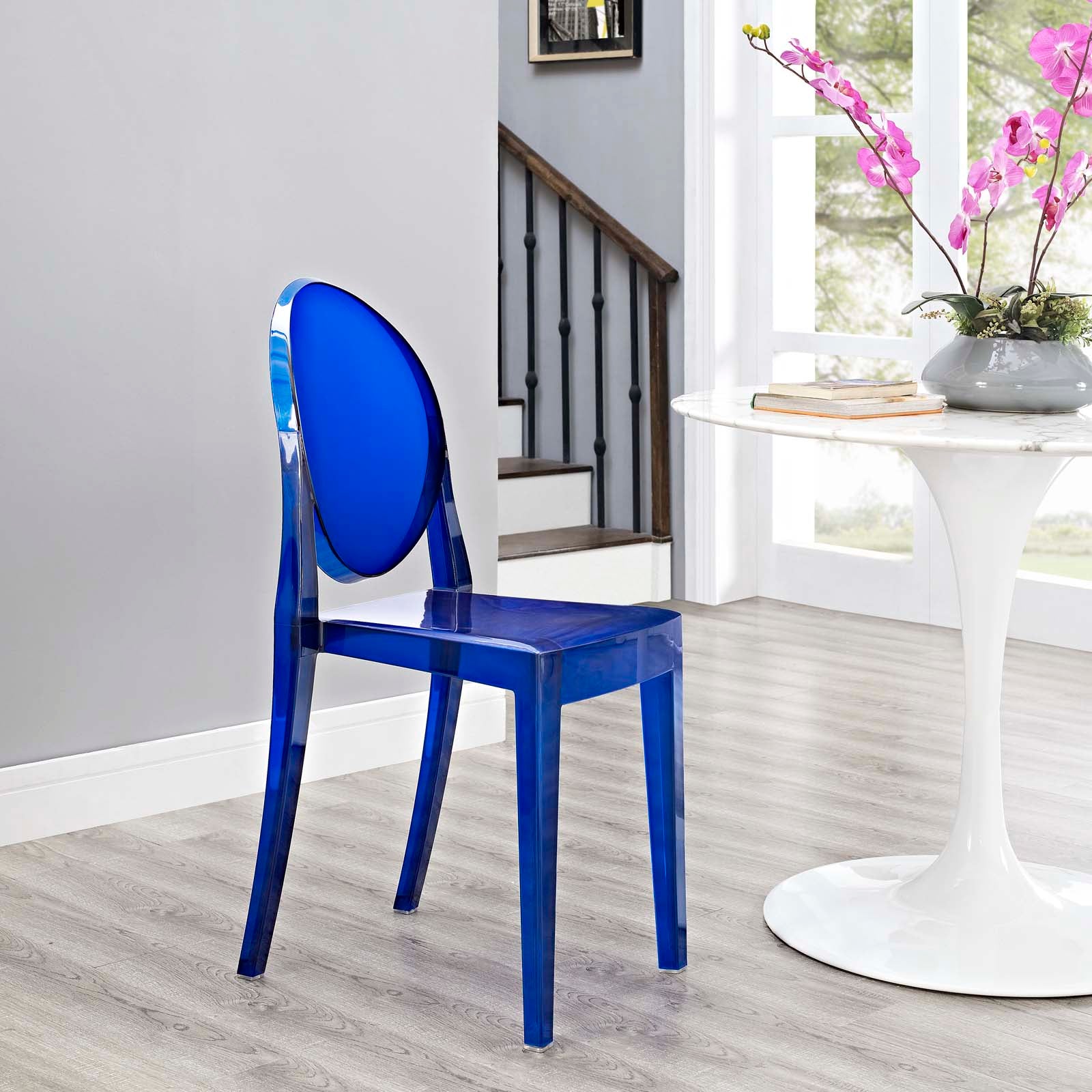 Casper Dining Side Chair - Modern Wooden Dining Chair with Upholstered Seat - Perfect for Kitchen, Dining Room & Office Use
