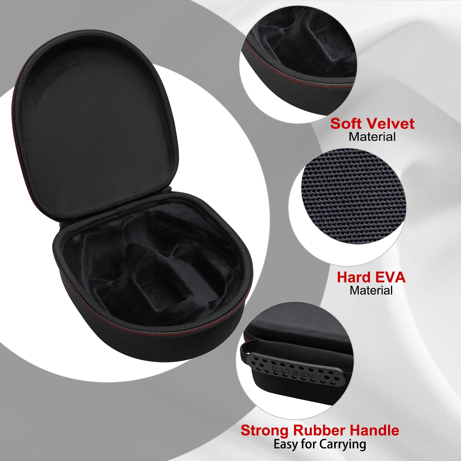LTGEM Protective Case for LEVN LE-HS013 / LE-HS016 V3 / LE-HS010 / LE-HS016 / CT001 Headset & Charging Dock - Durable Cover for Gaming, Work Calls & Travel Accessories