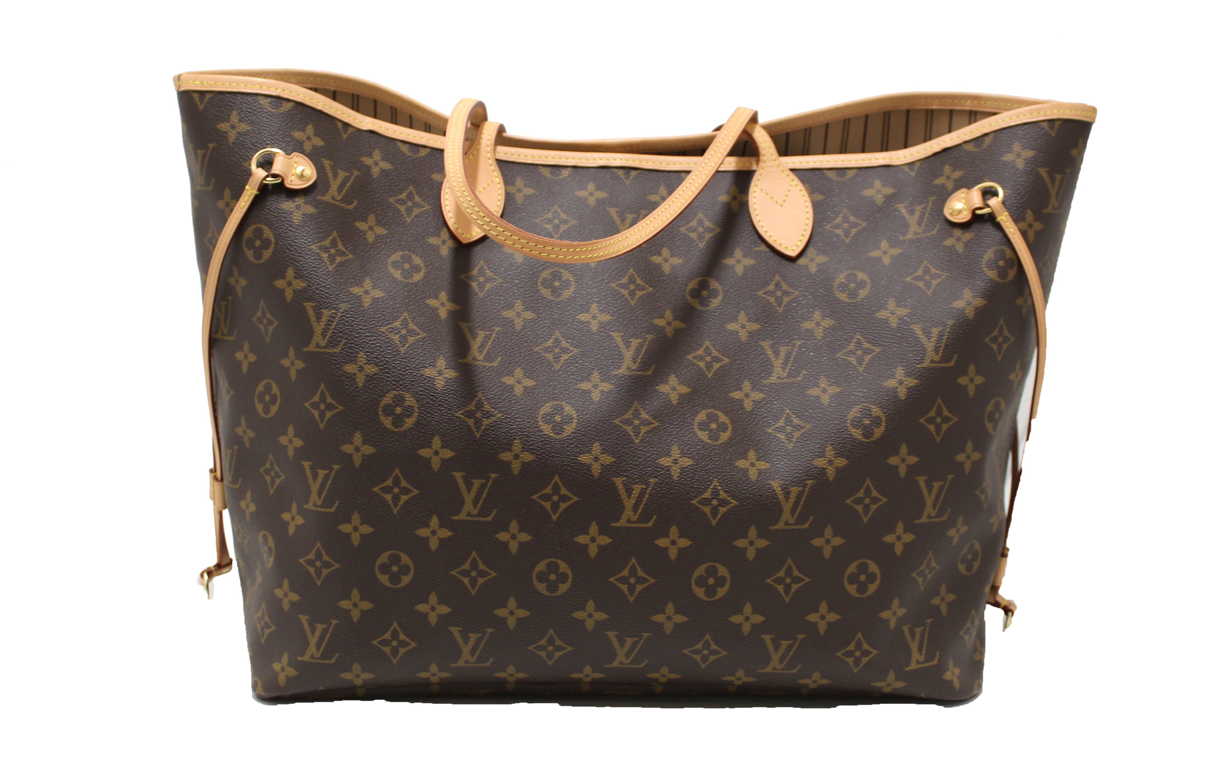 Authentic Louis Vuitton Neverfull GM Monogram Canvas Tote Bag - Luxury Designer Shoulder Handbag for Women, Perfect for Work, Travel & Everyday Use