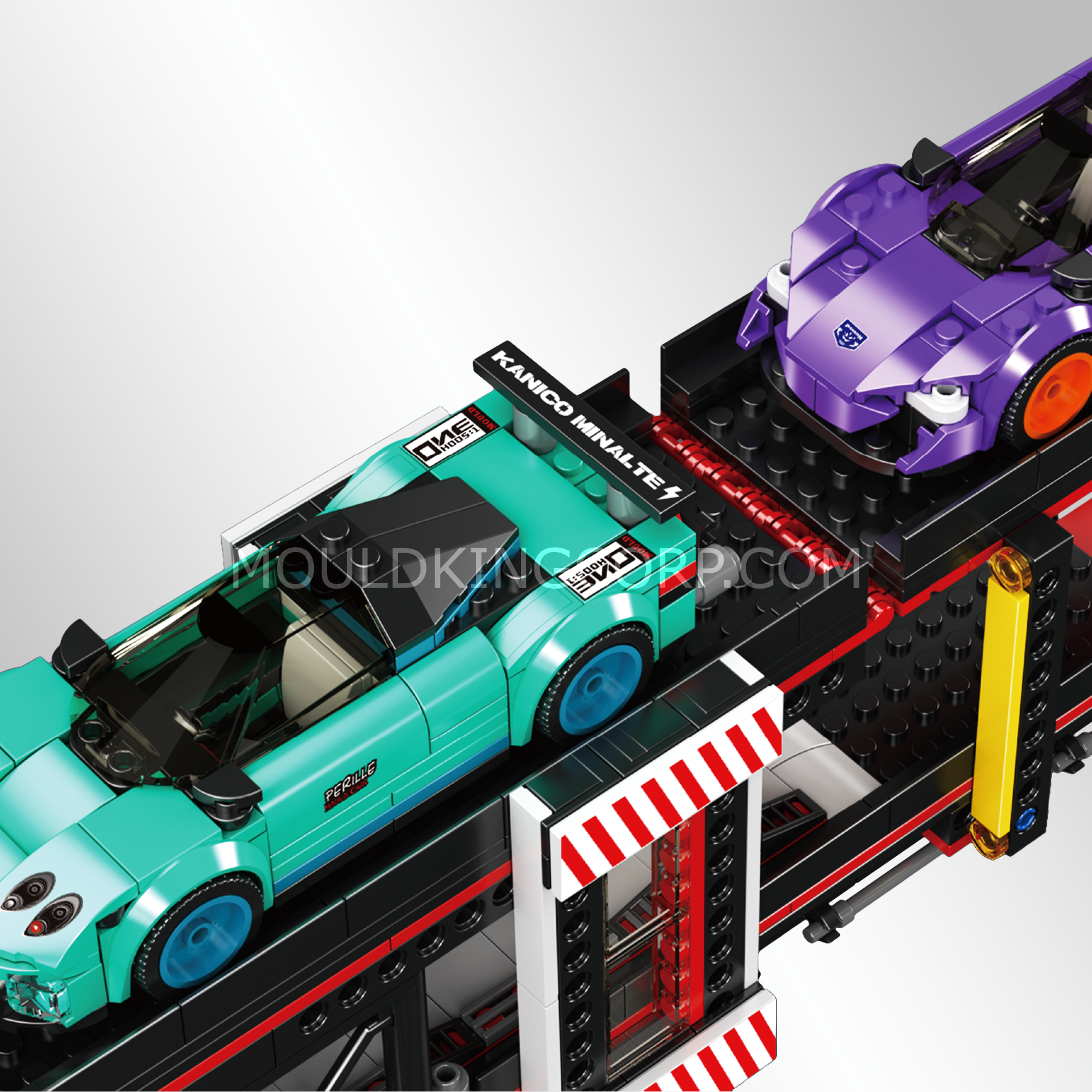 Mould King 24078 Sports Car Transporter Truck Building Set - 997 Piece Construction Toy for Kids & Adults | STEM Educational Building Blocks for Creative Play, Birthday Gifts & Home Decoration