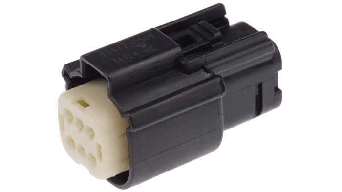 Molex MX150 6 Pin Sealed Connector Kit - Black Male & Female with Pins | Waterproof Electrical Connectors for Harley, Jeep, ATV, Marine & Automotive Wiring Applications
